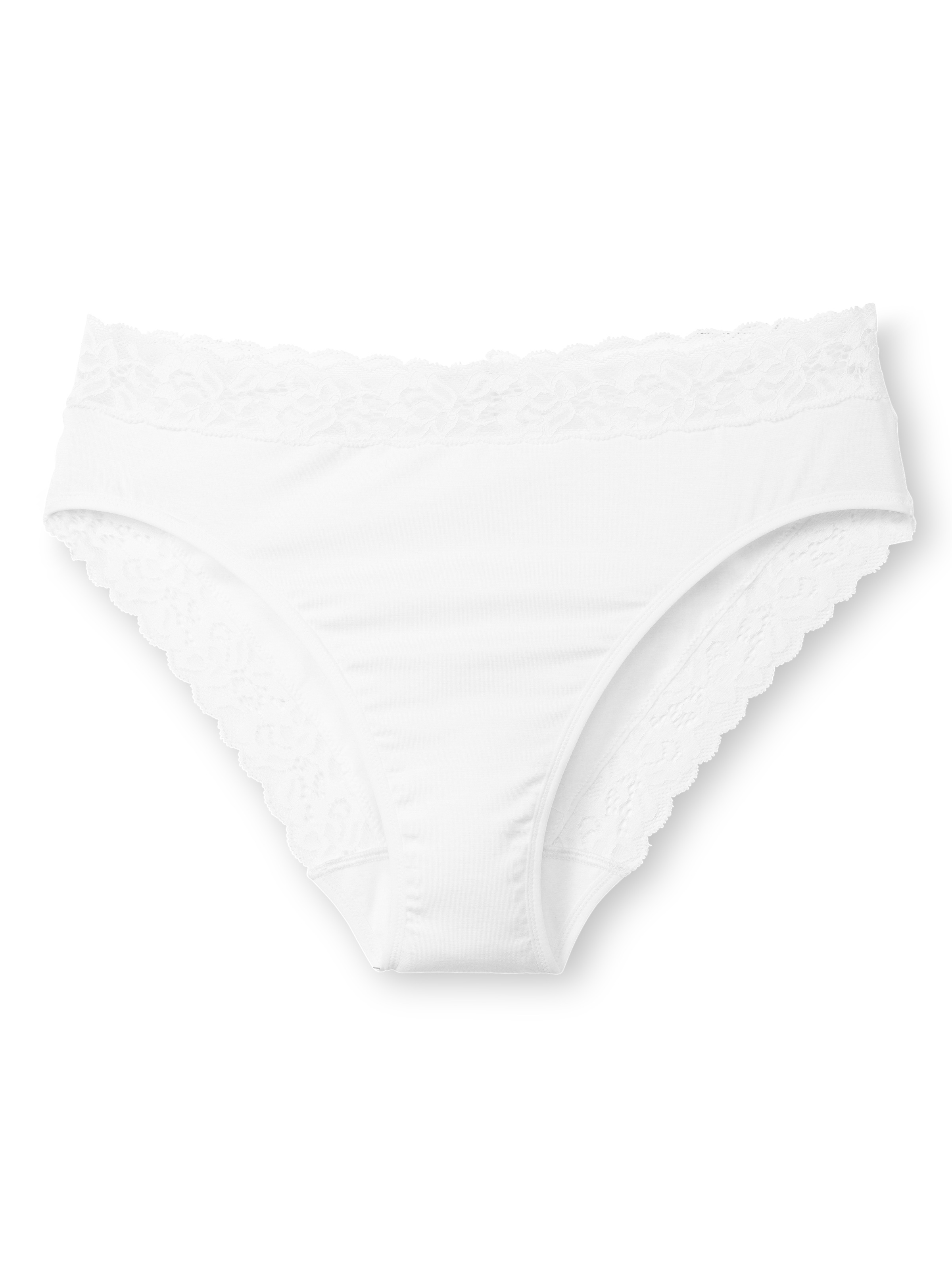CALIDA Slip »Natural Comfort Lace«, verspielte Spitze, Regular-Cut, elastischer Single Jersey, weich