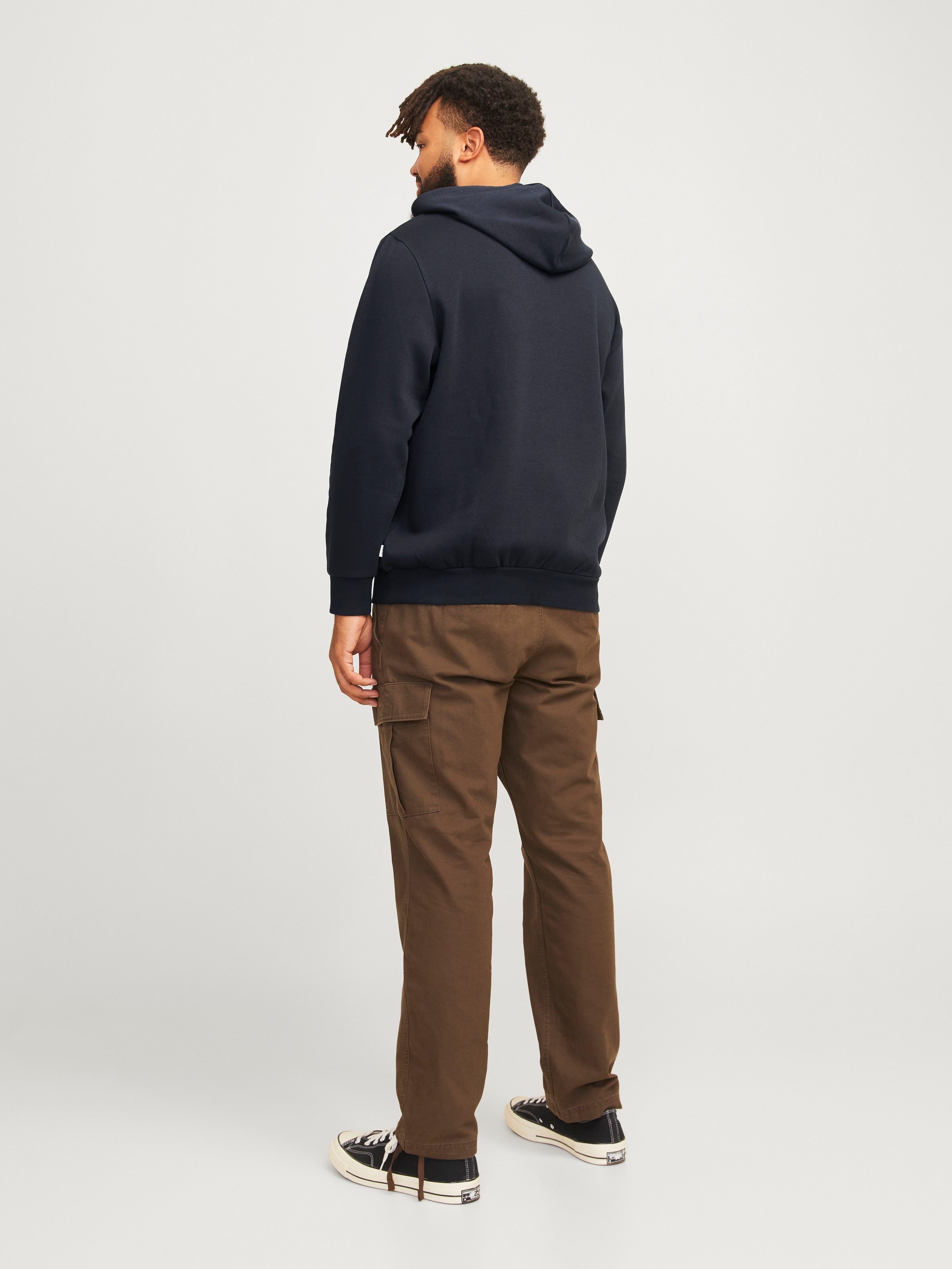 Jack & Jones PlusSize Hoodie »JJELOGO SWEAT HOOD 2 COL 24/25 NOOS PLS«, mit Logo Frontprint