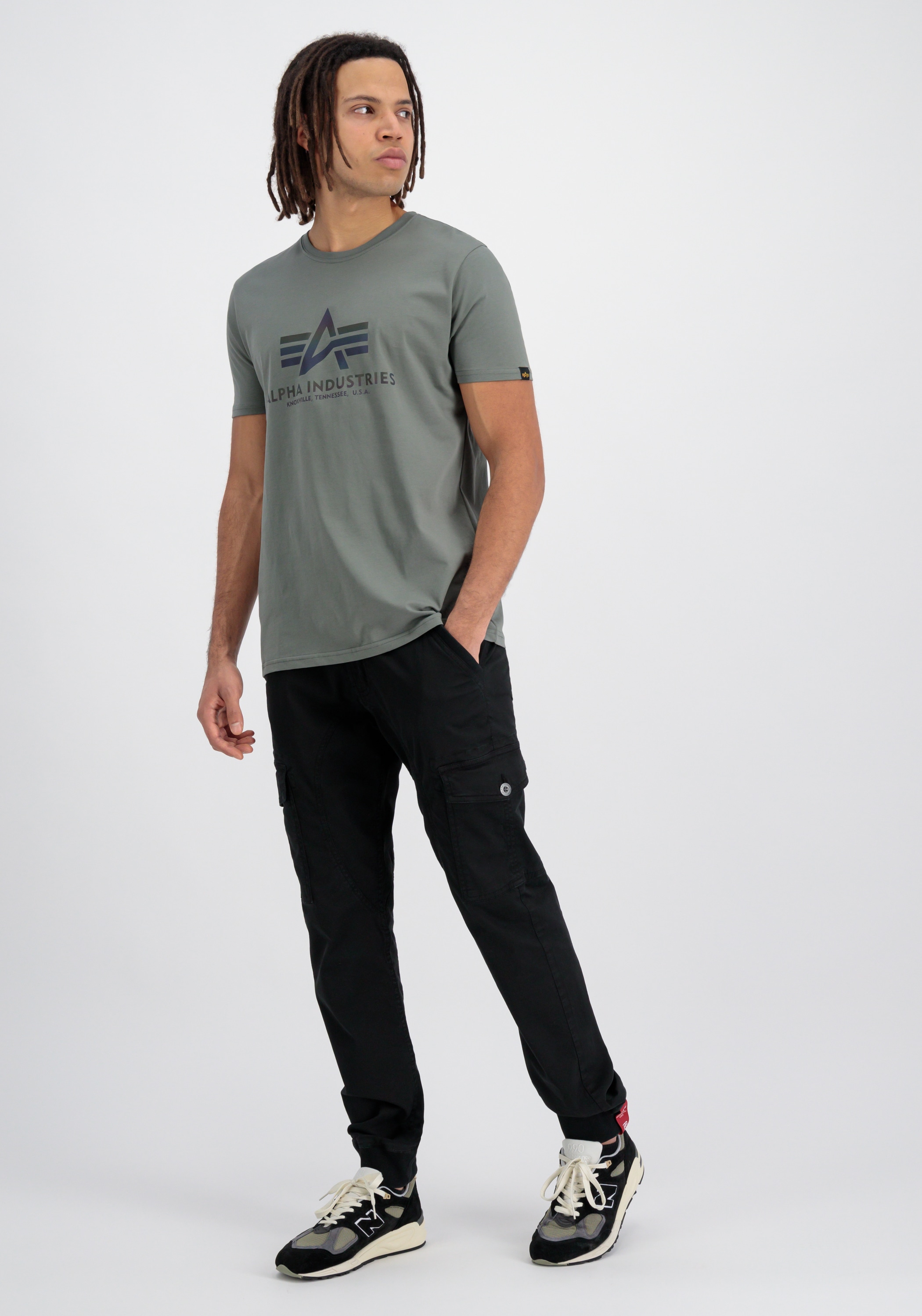Alpha Industries T-Shirt »Alpha Industries Men - T-Shirts Basic T-Shirt BL Rainbow Ref.«