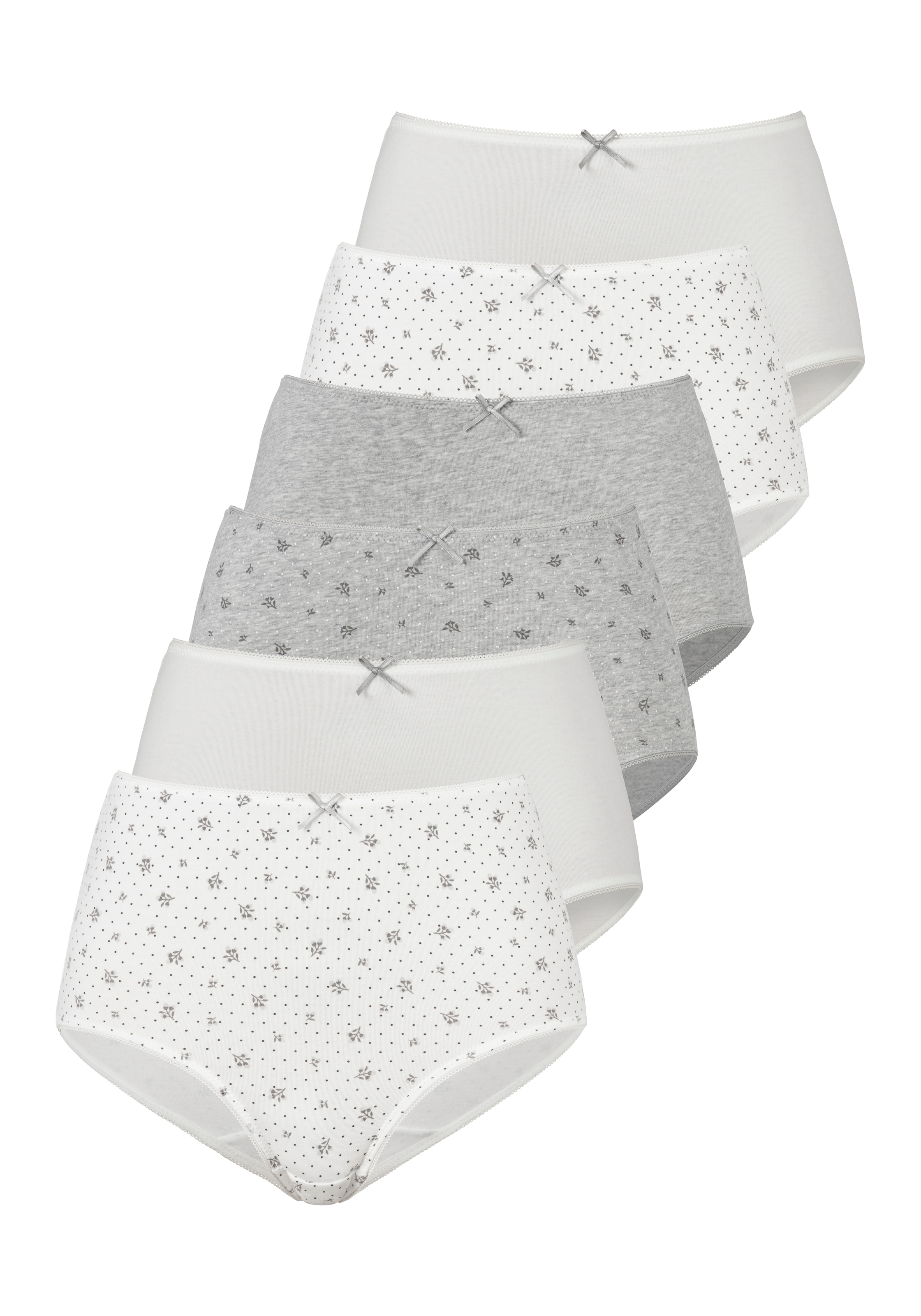 petite fleur Taillenslip 6er-Pack, aus elastischer Baumwolle