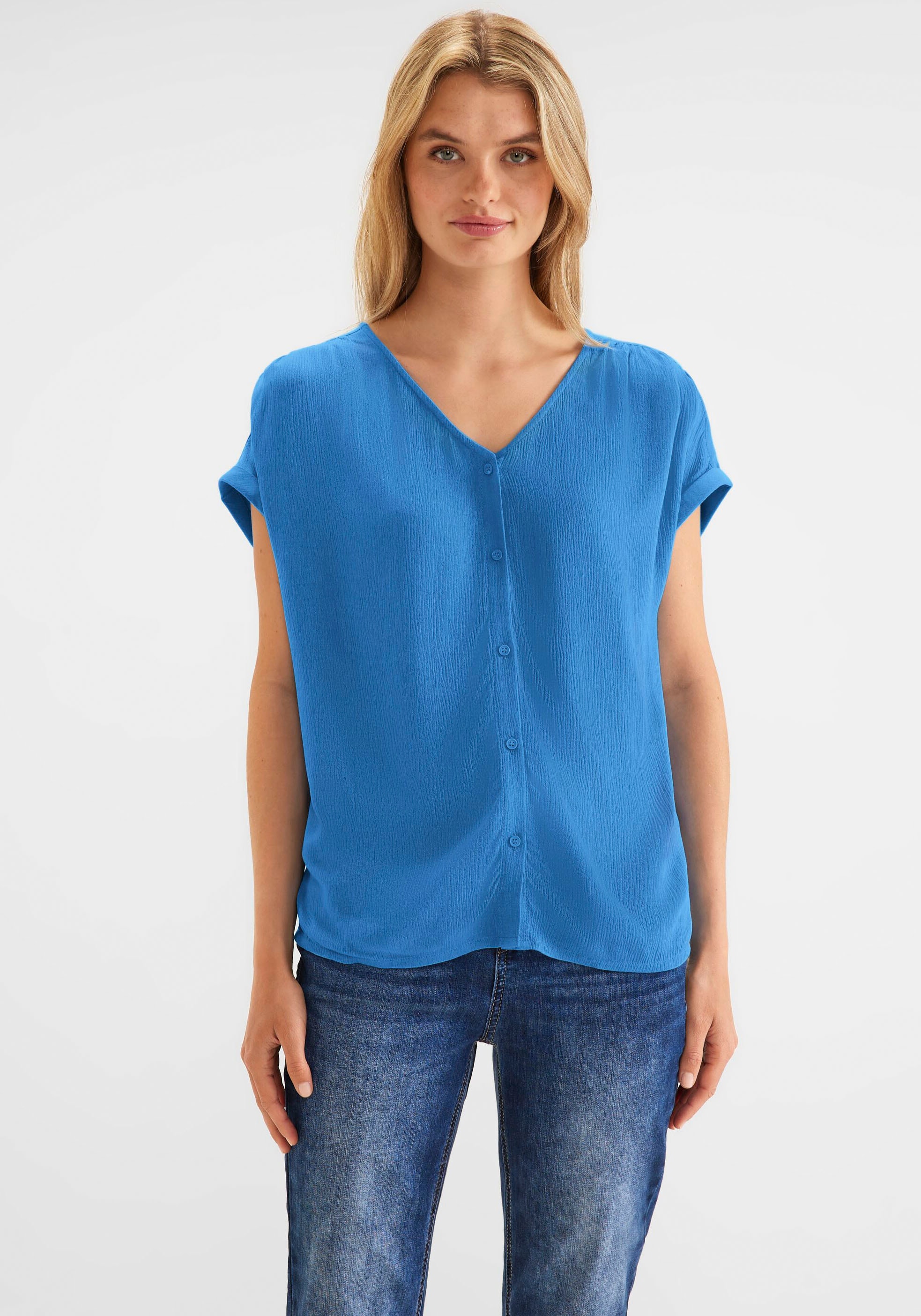 aus Schweiz Jelmoli-Versand ONE online strukturiertem shoppen Shirttop, Stoff STREET bei