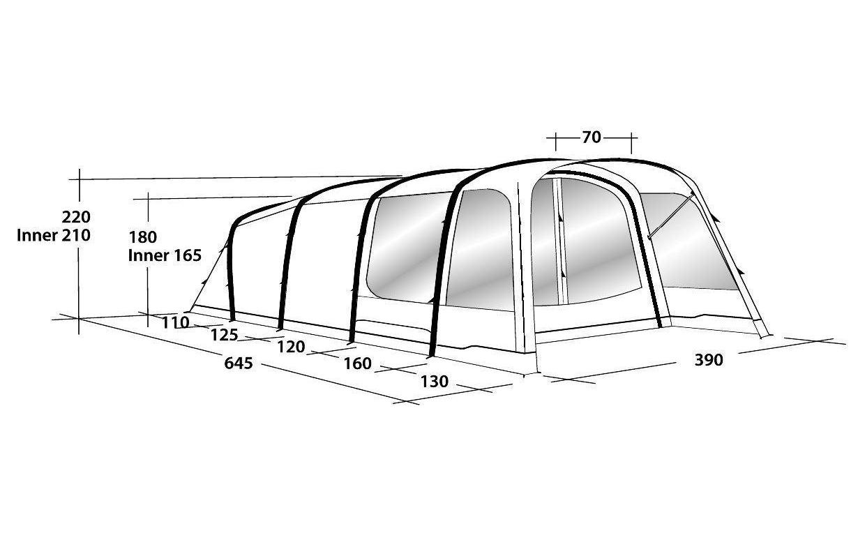 Outwell Tunnelzelt »Broadlands 6A«