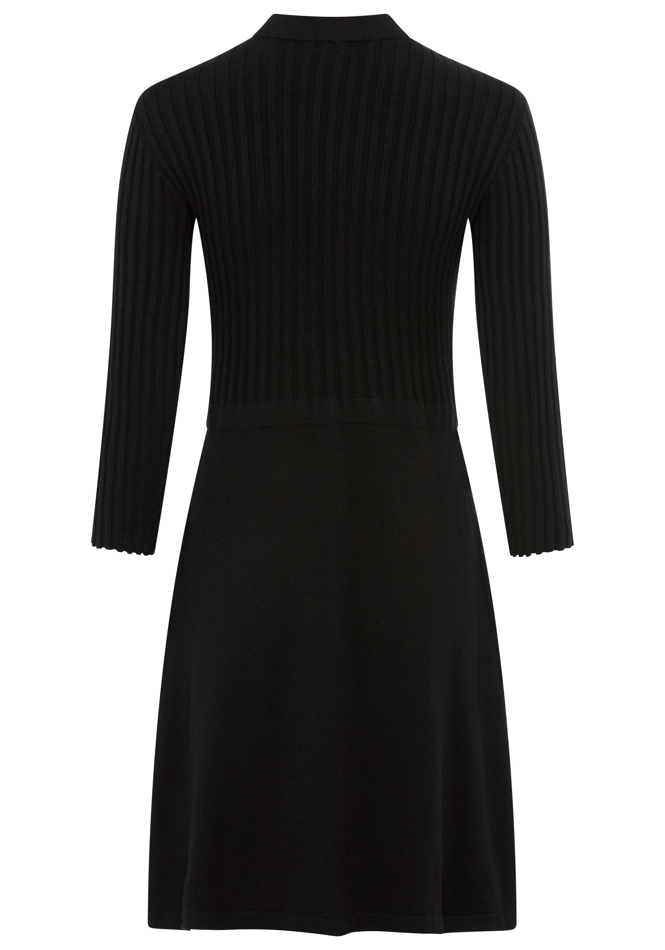 Bruno Banani Strickkleid, mit transparentem Ausschnittdetail
