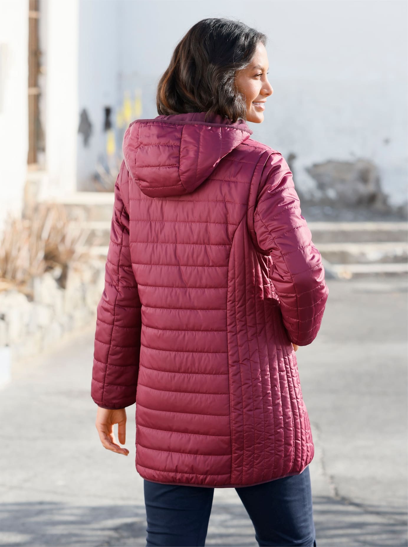 Casual Looks Wendejacke mit Kapuze