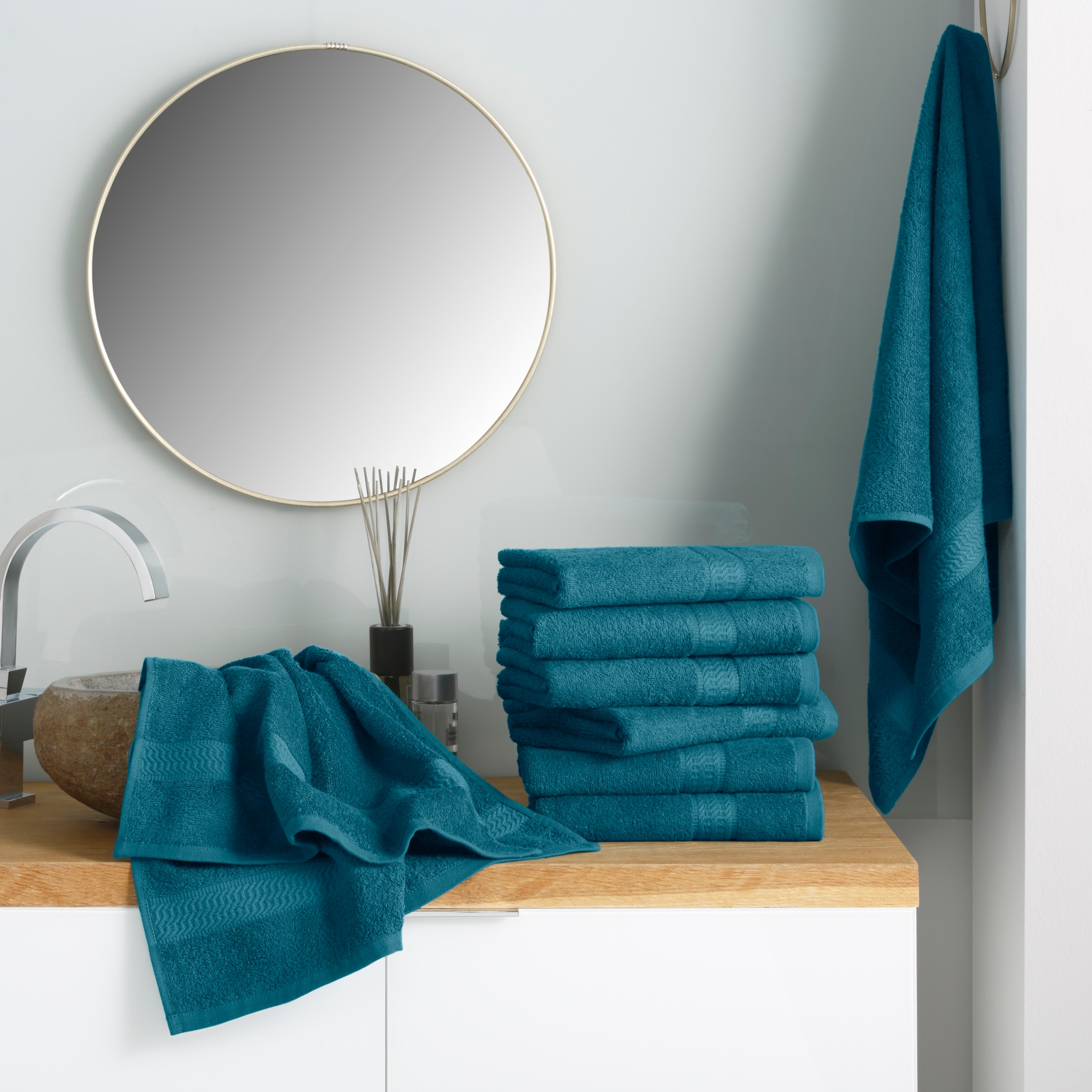 my home Handtücher »Juna«, (8 St.), Set und als Serie, Handtuch-Set  50x100cm mit Bordüre, 100% Baumwolle online bestellen | Jelmoli-Versand