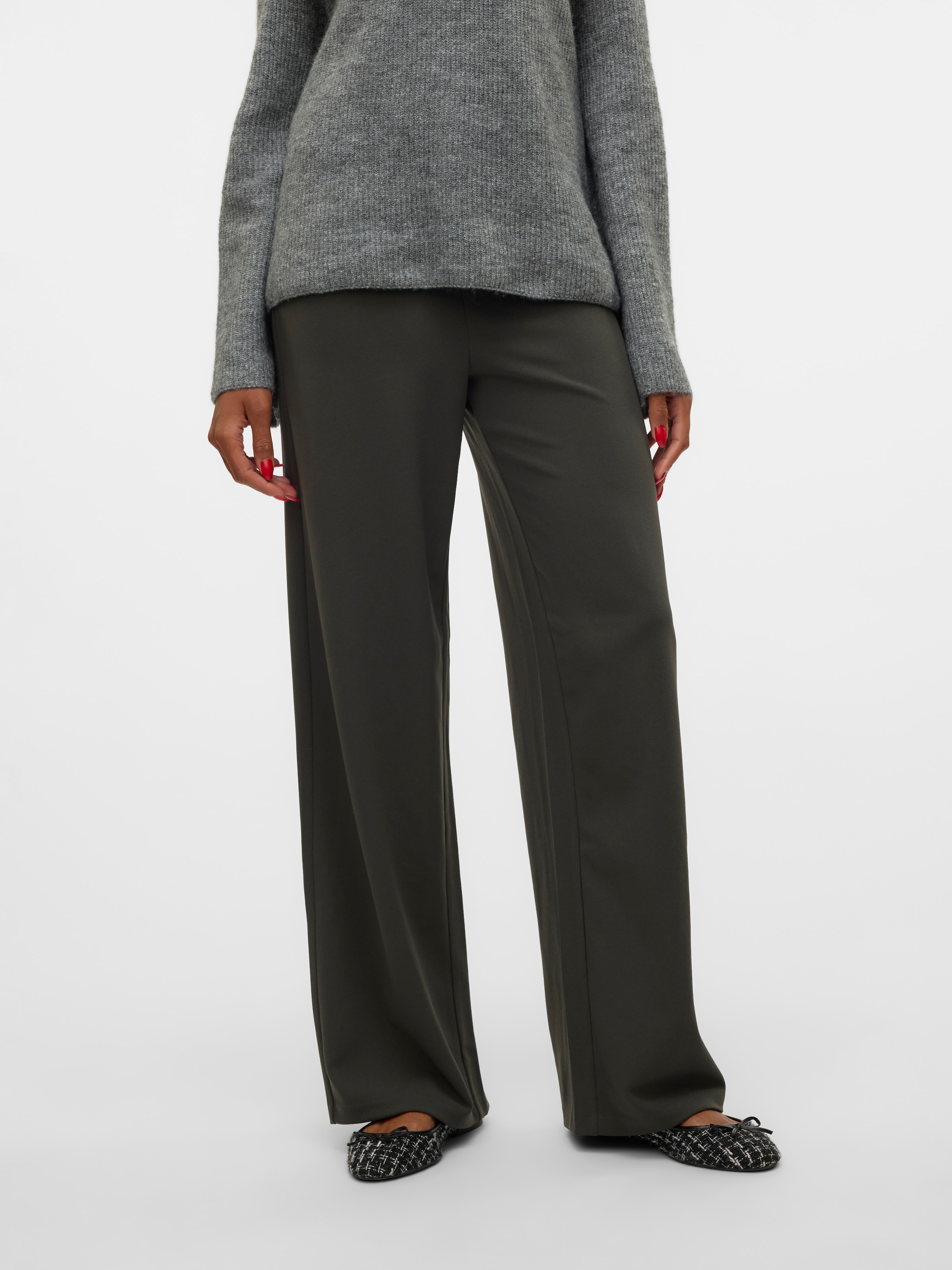 Vero Moda Schlupfhose »VMBERLIN ZAMIRA MW WIDE PANT NOOS« mit Stretch