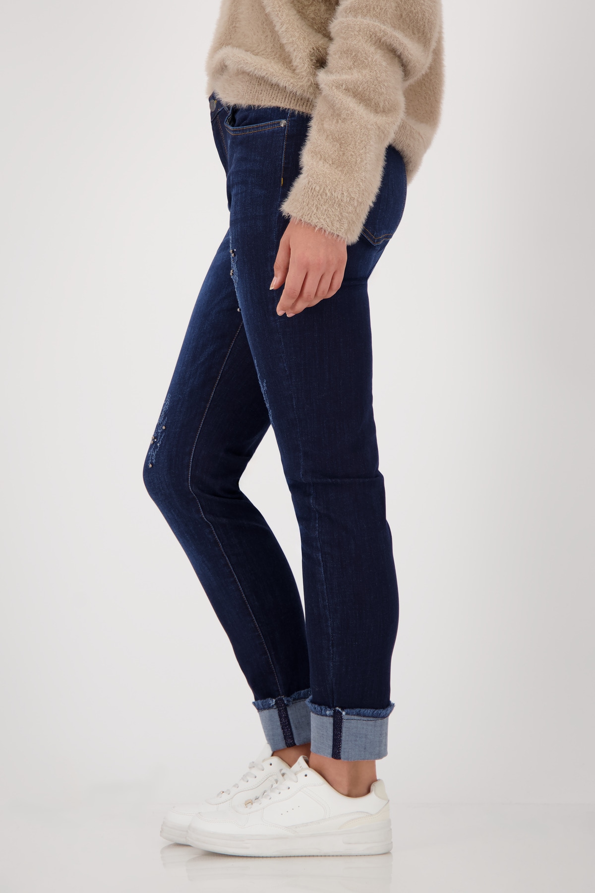 Monari Skinny-fit-Jeans »Hose Jeans Perlenschmuck«, Regular fit
