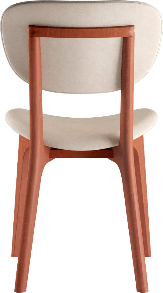 INOSIGN Stuhl »COZY Made in Italy«, (Set), 2 St., Microfaser, Gestell in Buche, Kirsch- oder Nussbaum, Massivholz, Design Stuhl