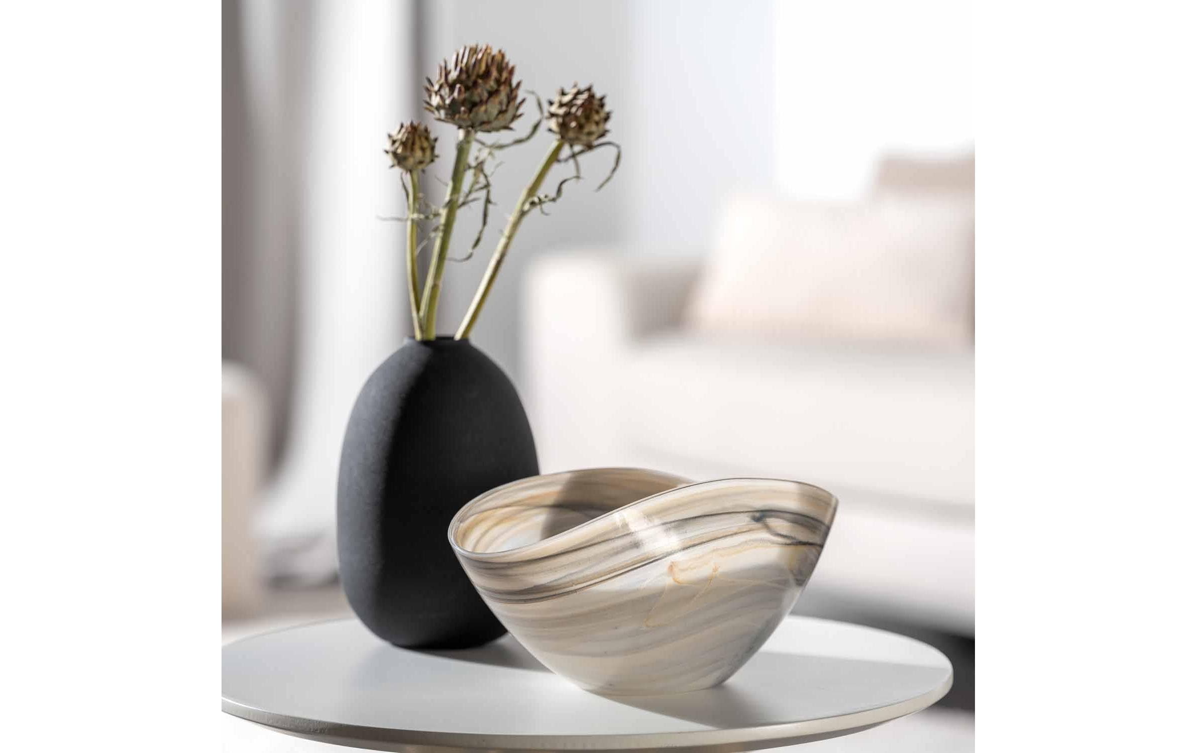 LEONARDO Schale »Alabastro 27 x 15 cm, 2 Stück, Beige«, 2 tlg., aus Glas