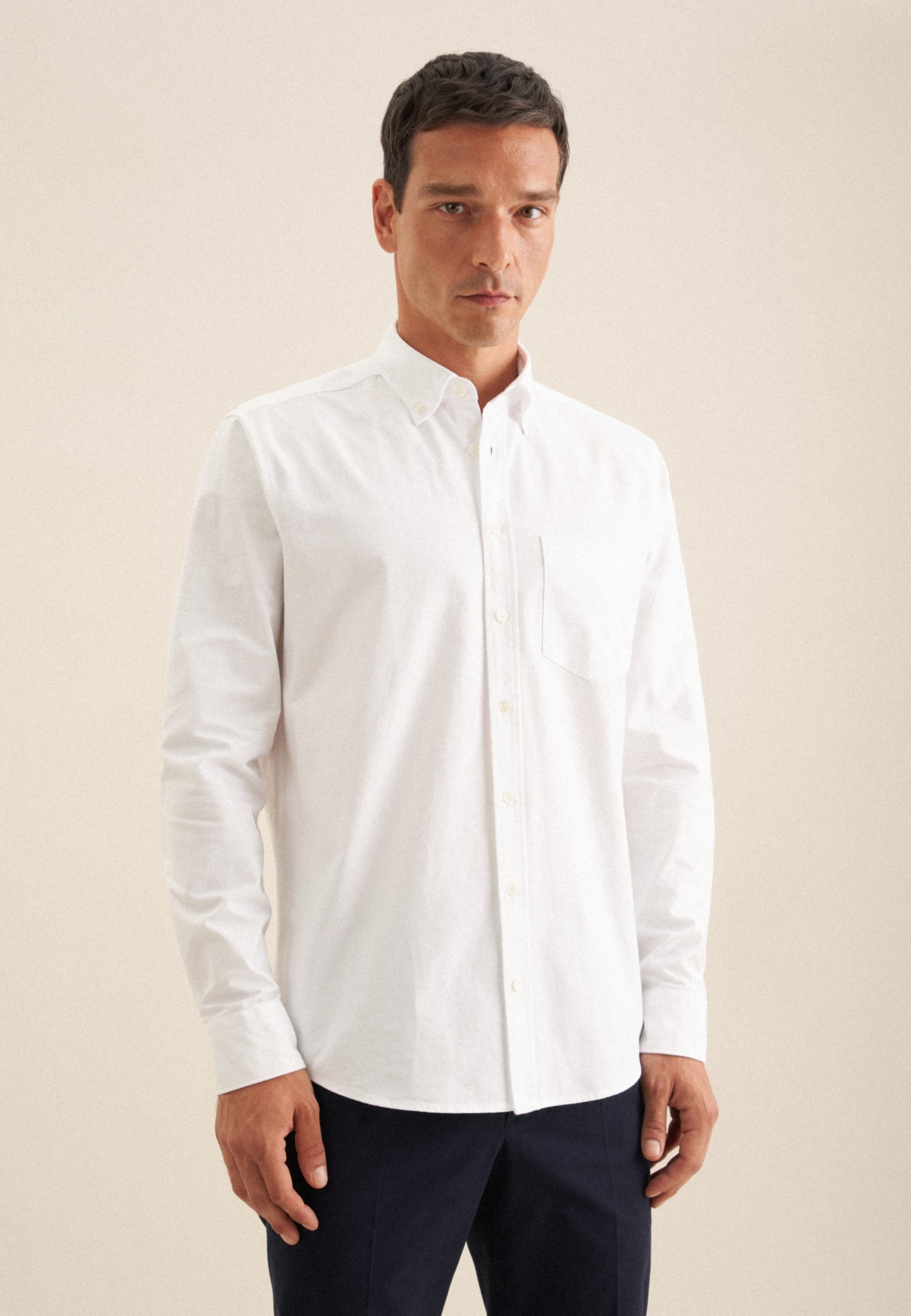 seidensticker Businesshemd Regular 1/1 Button-Down-Kragen Uni