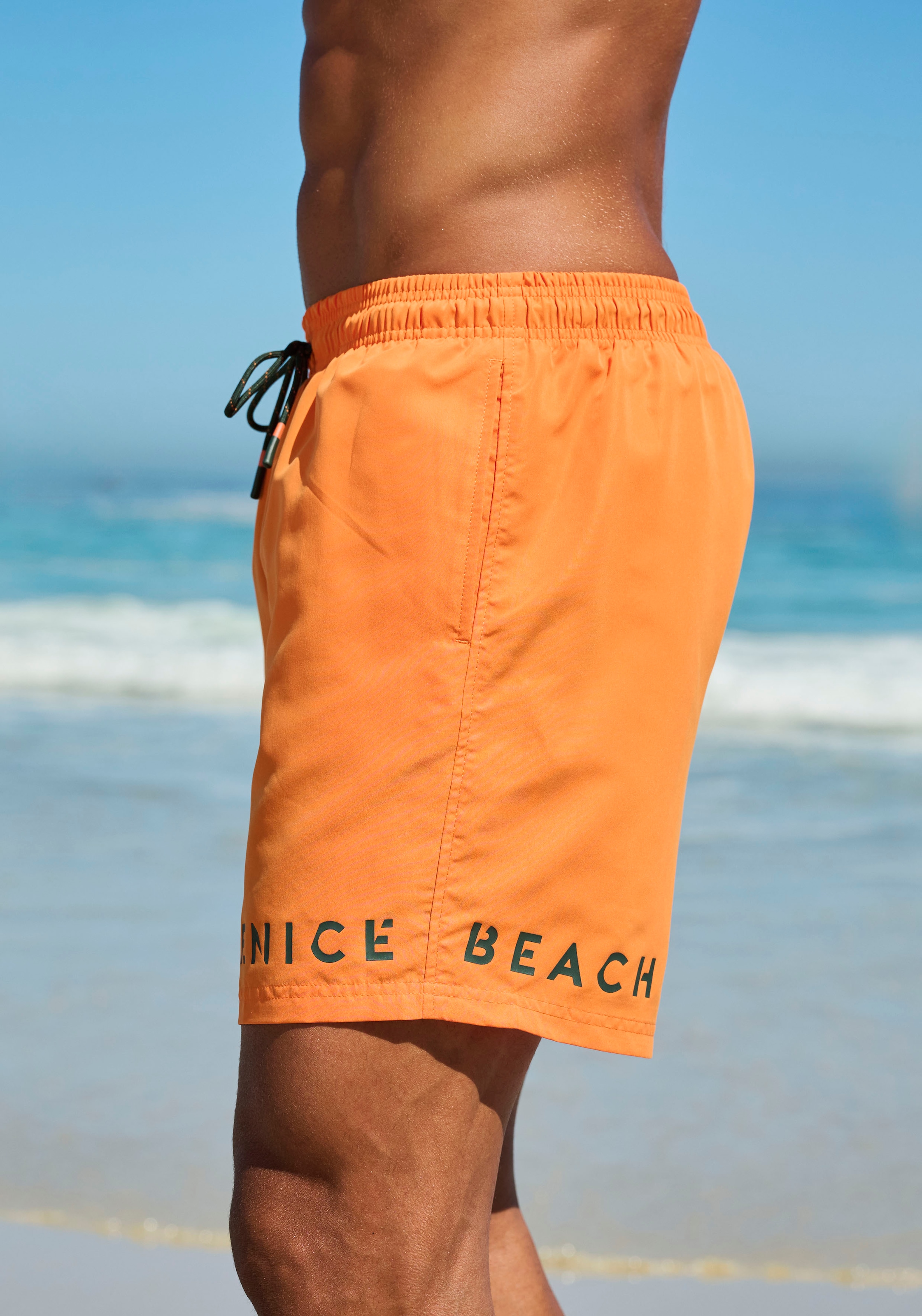 Venice Beach Badeshorts, seitliche Eingrifftasche mit Reissverschluss
