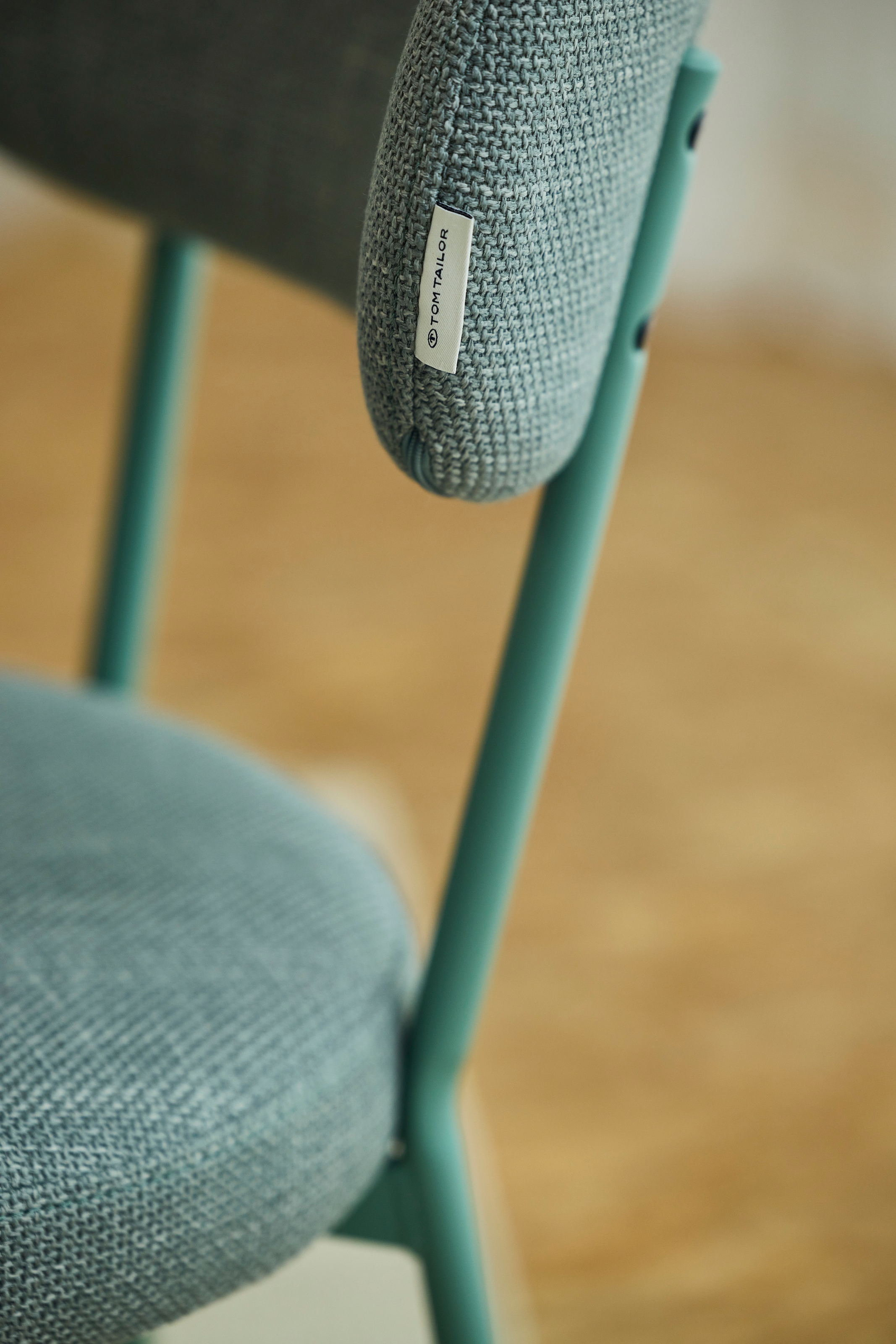 TOM TAILOR HOME 4-Fussstuhl »SOFT PAD CHAIR«, (Set), 2 St., Webstoff, Esszimmerstuhl, 4-Fussgestell, mit Rückenausschnitt