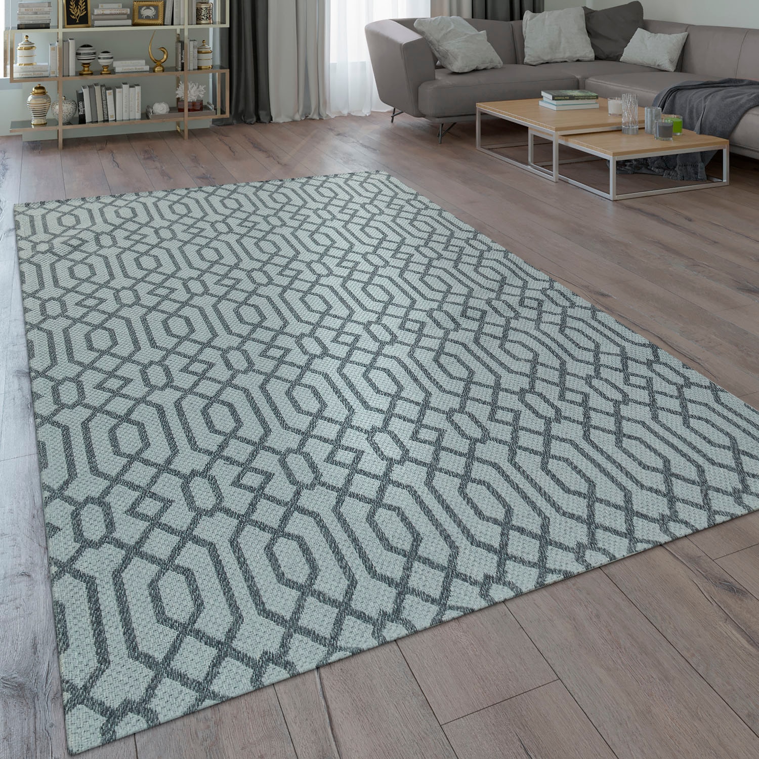 rechteckig, »Varadero Home Teppich shoppen online 462«, Kurzflor, 3D-Design, Wohnzimmer | Paco Jelmoli-Versand