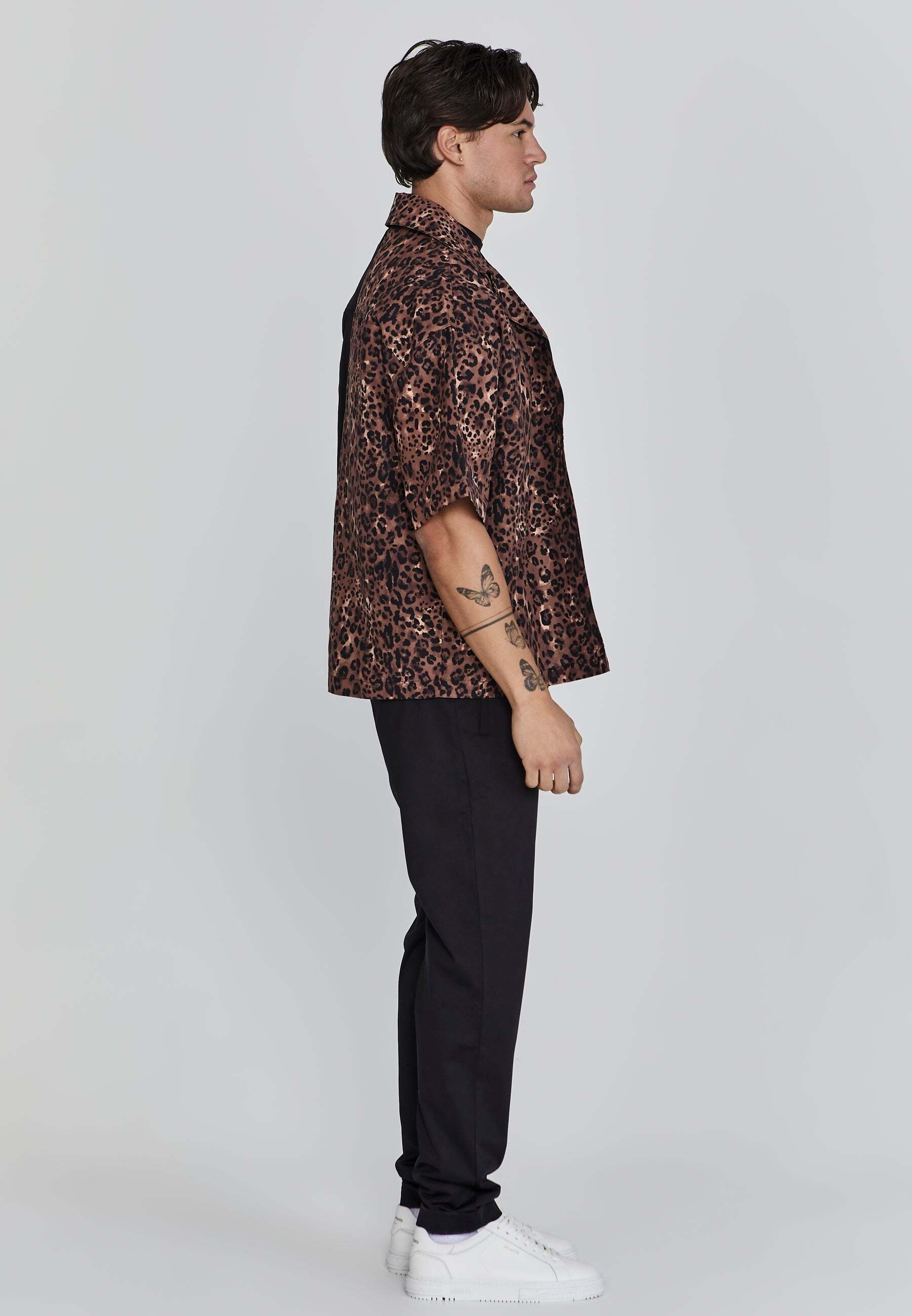 Siksilk Kurzarmhemd »Siksilk Shirt Animal Print Shirt«