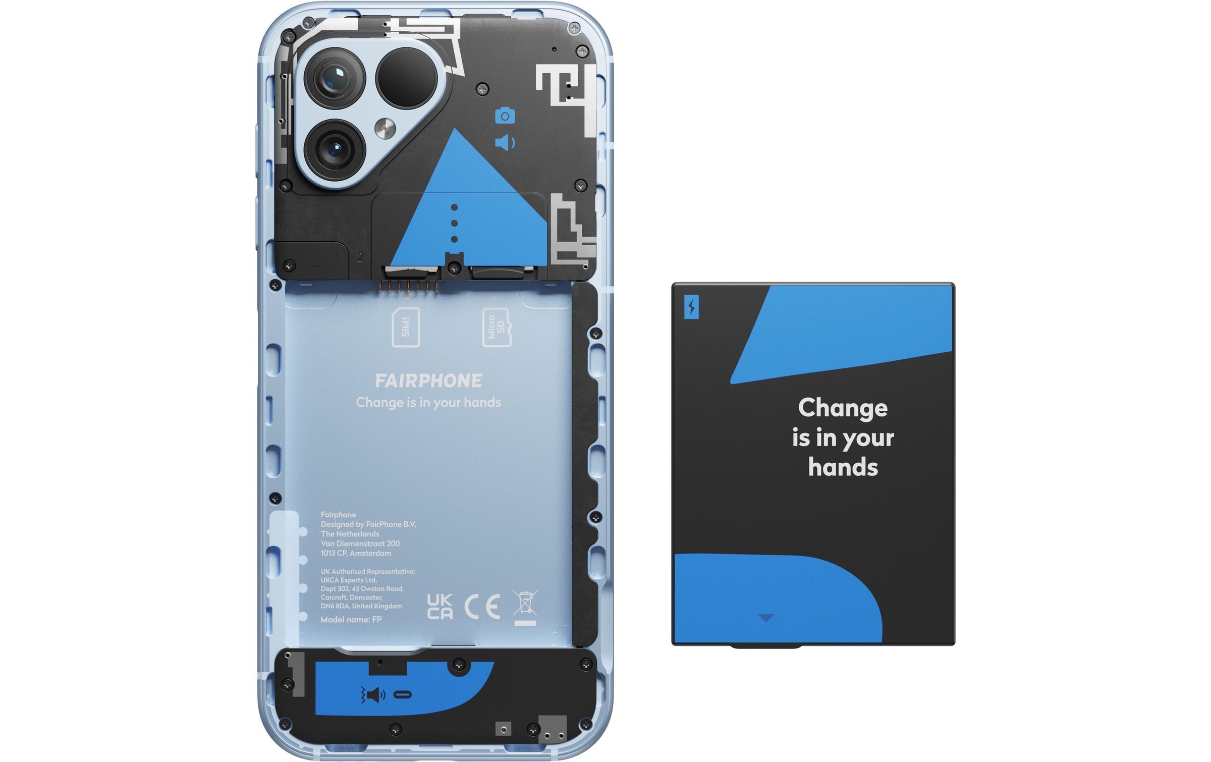 Fairphone Smartphone »5 5G 256 GB«, Blau