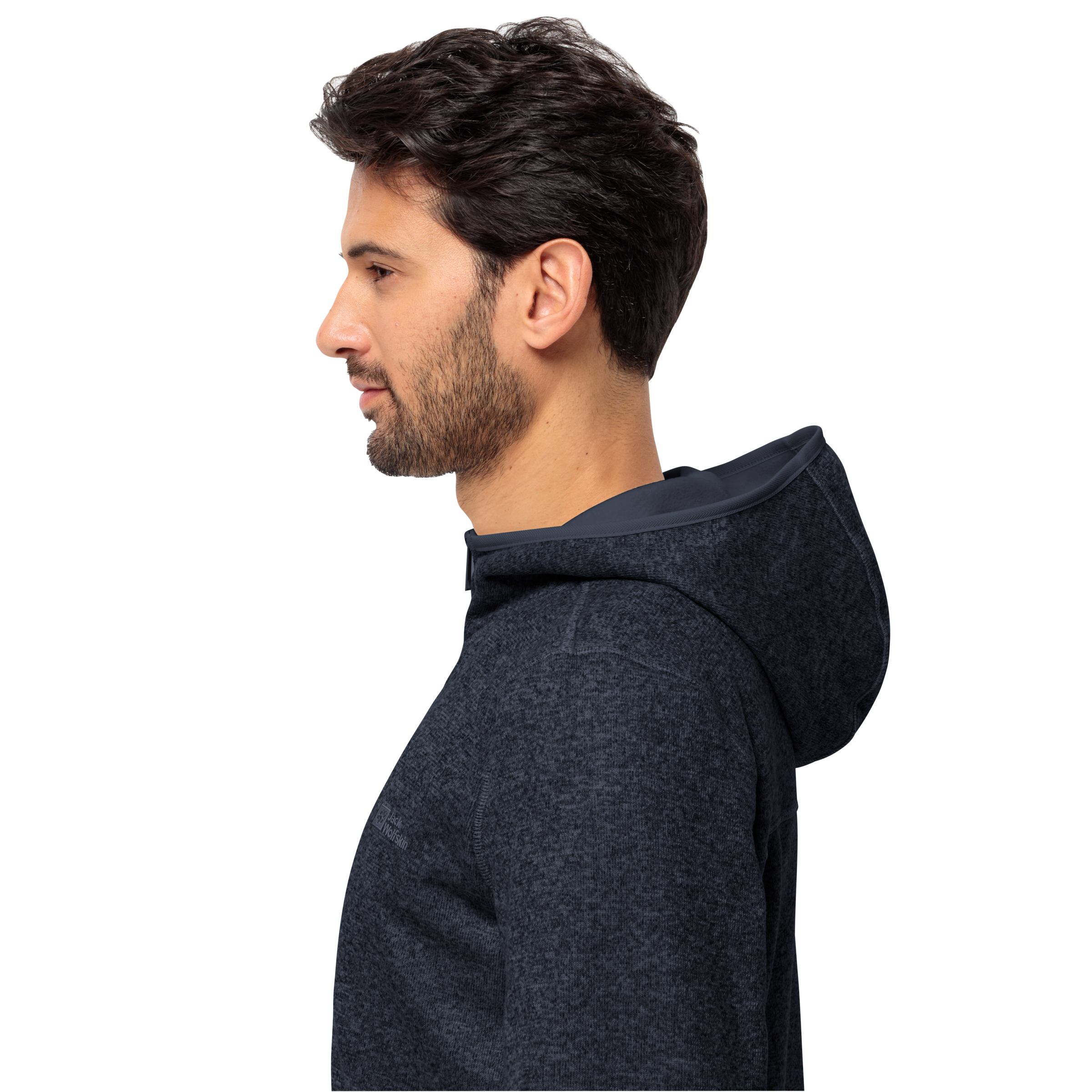 Jack Wolfskin Fleecejacke »TANNENSPUR HOODED JKT M«, mit Kapuze, Wärmend, winddicht, Übergangsjacke