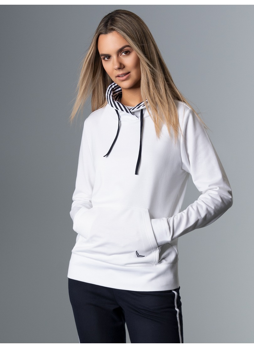 Trigema Sweatshirt »TRIGEMA Sweatshirt mit modischem Schalkragen«