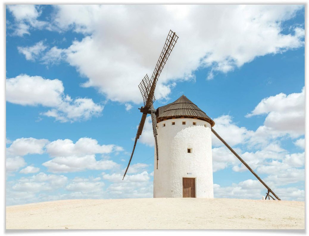 Wall-Art Poster »Windmühlen Don Quijote Spanien«, Gebäude, (1 St.), Poster,  Wandbild, Bild, Wandposter online shoppen | Jelmoli-Versand