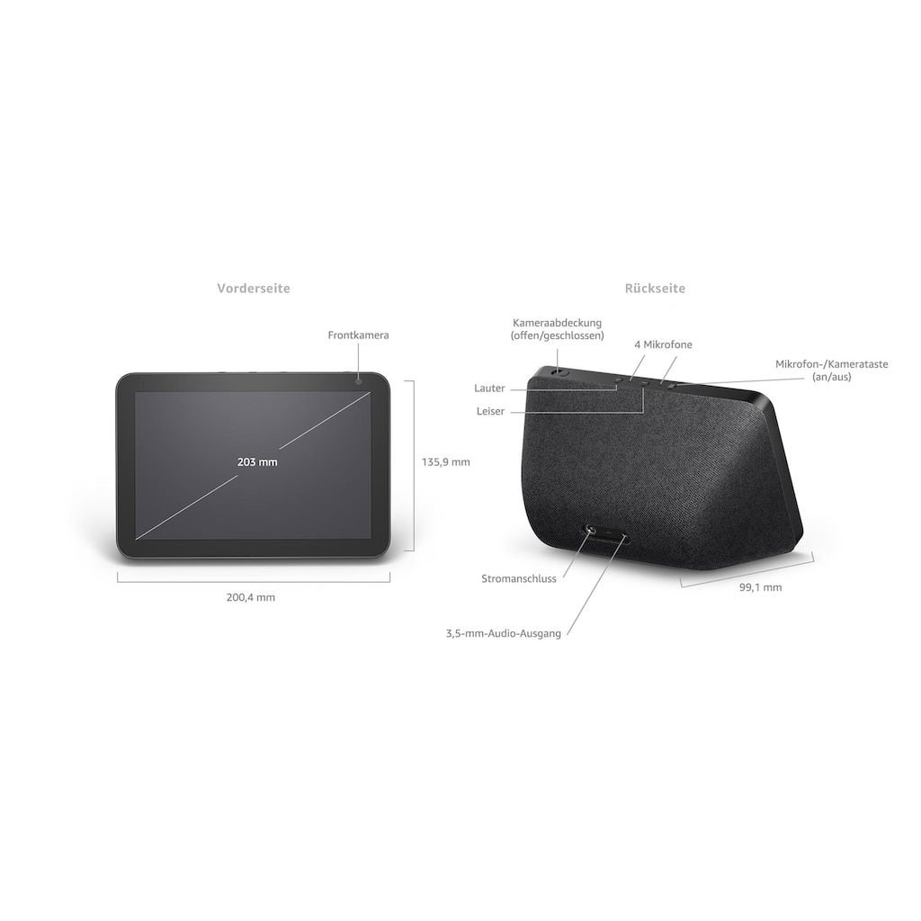 Amazon Smart Speaker »Amazon Echo Show 8 Schwarz«