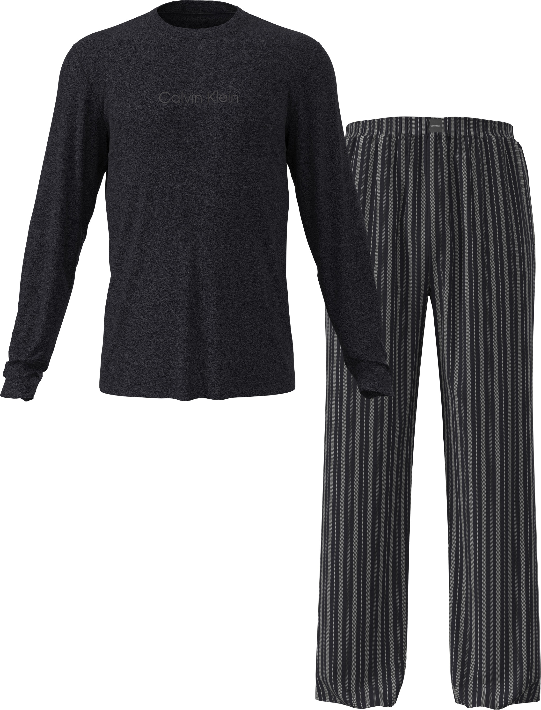 Calvin Klein Underwear Schlafanzug »LS TEE PANT SET« Mit elastischem Bund