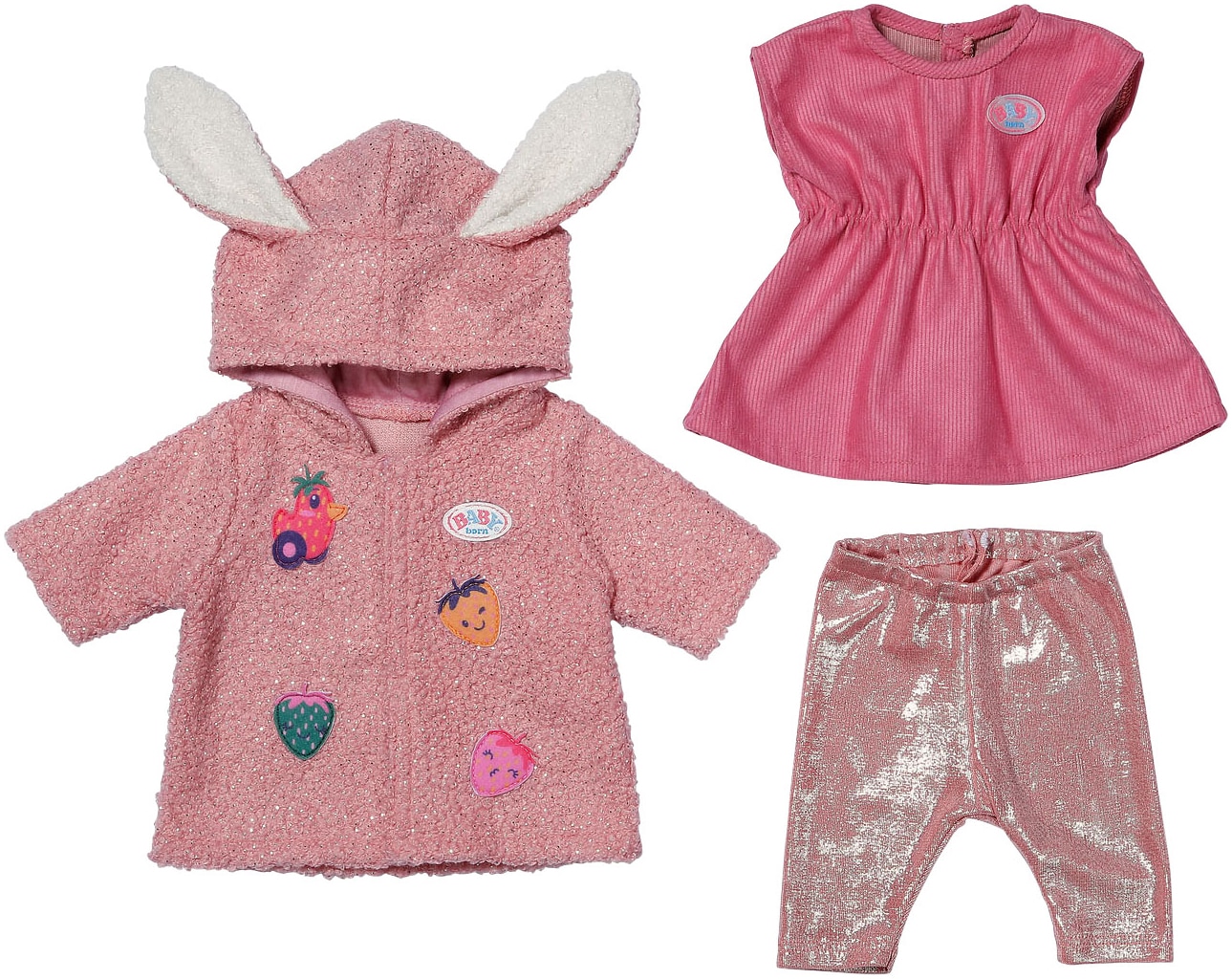 Baby Born Puppenkleidung "Mantel Set mit Kleid, 43cm"