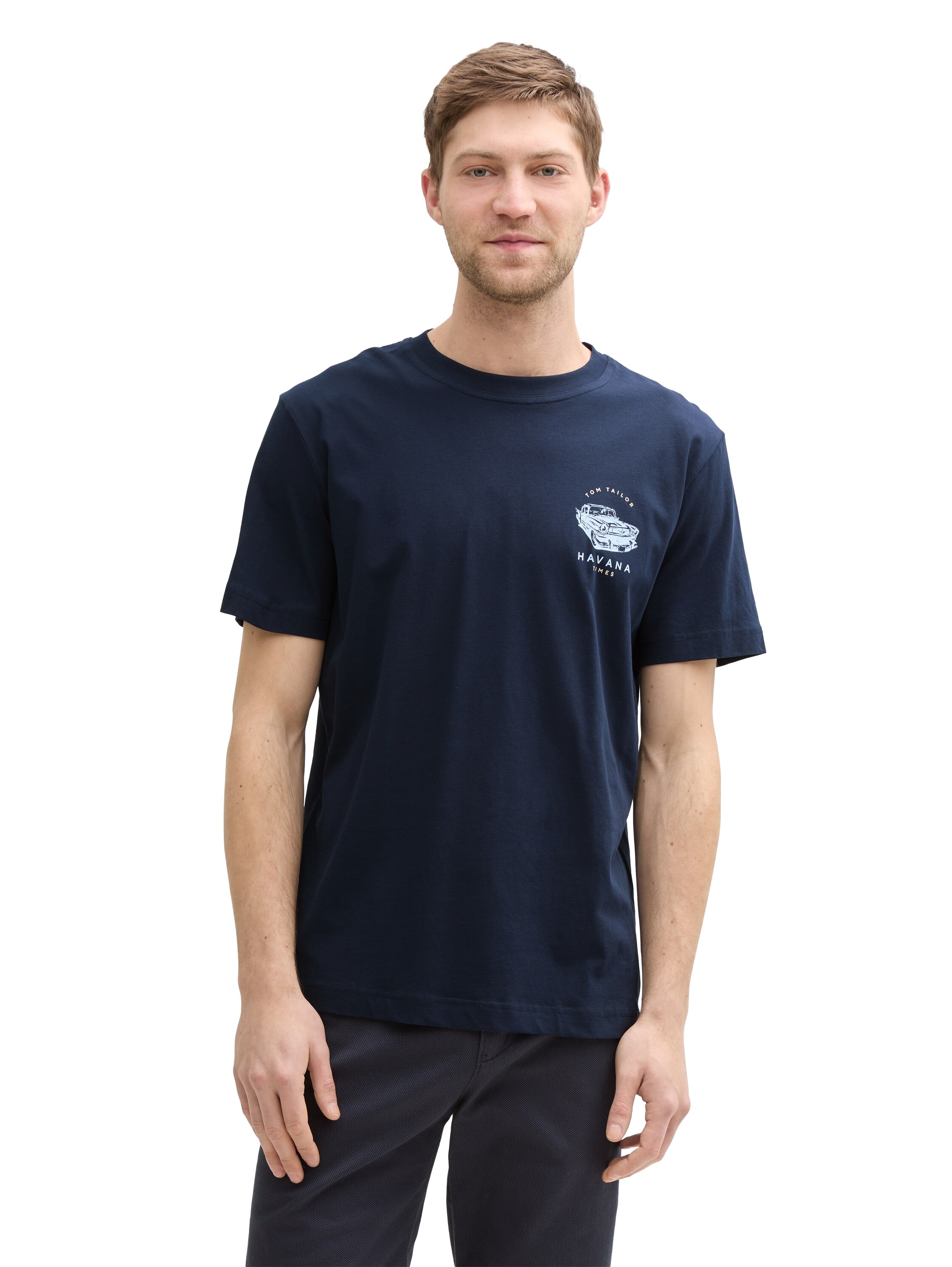 TOM TAILOR T-Shirt, (Packung, 2 tlg.), mit Frontprint