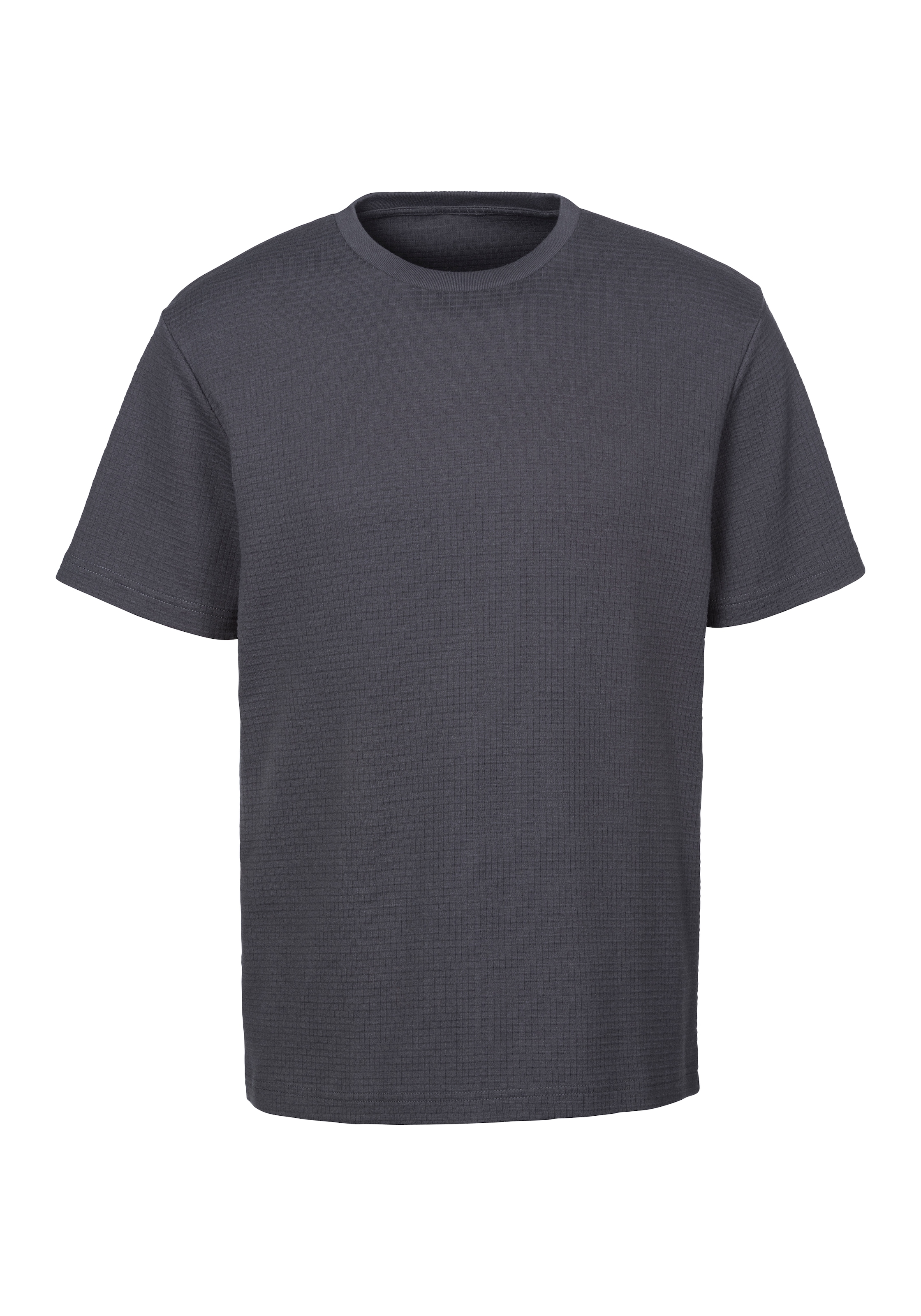 John Devin T-Shirt, Rundhalsshirt mit Struktur aus Baumwoll-Mix