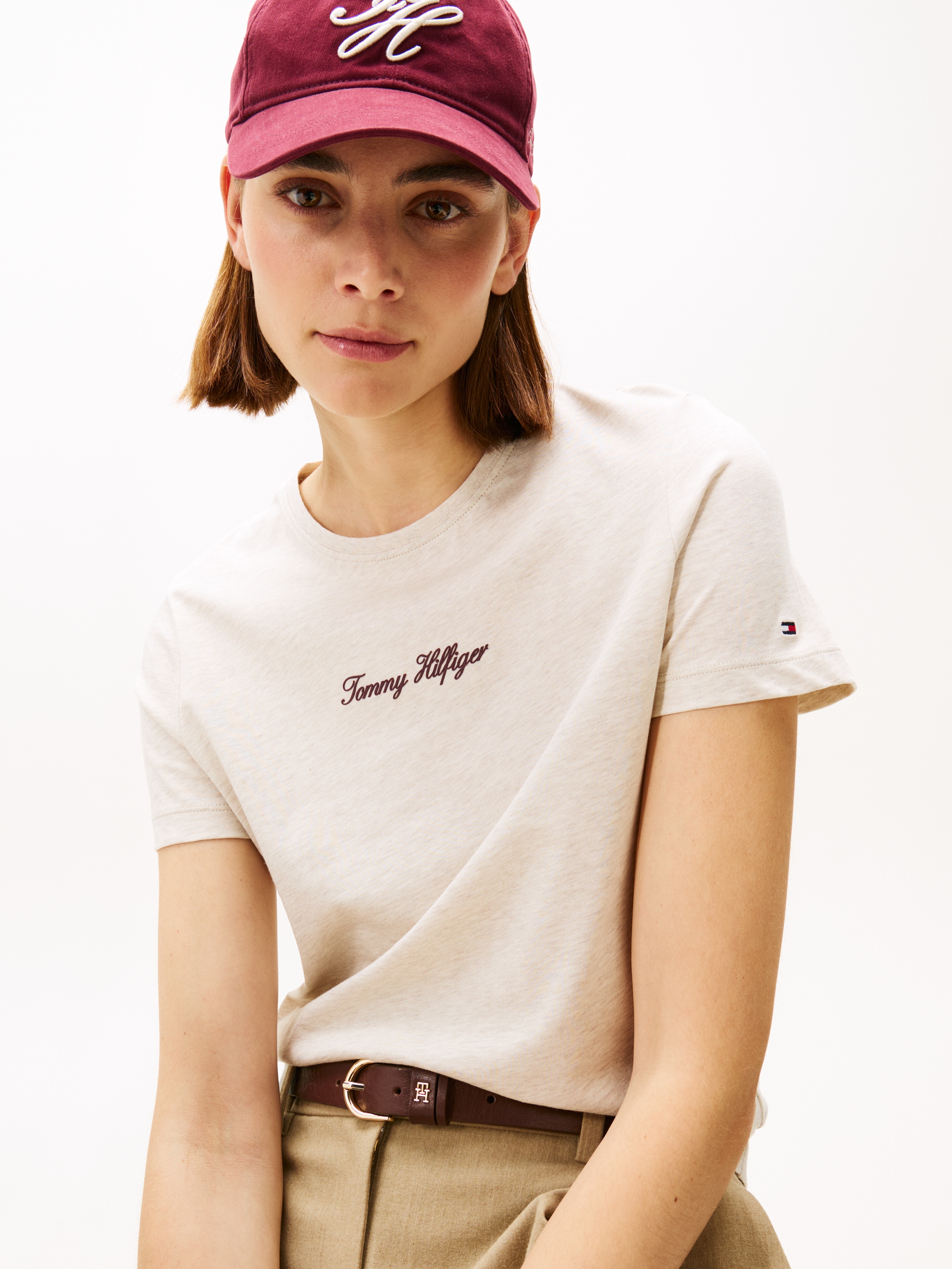 Tommy Hilfiger Kurzarmshirt »CLASSIC SCRIPT REG SS TEE«