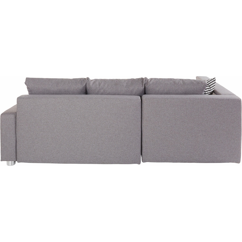 COLLECTION AB Ecksofa Relax, inklusive Bettfunktion, wahlweise mit RGB-LED-Beleuchtung