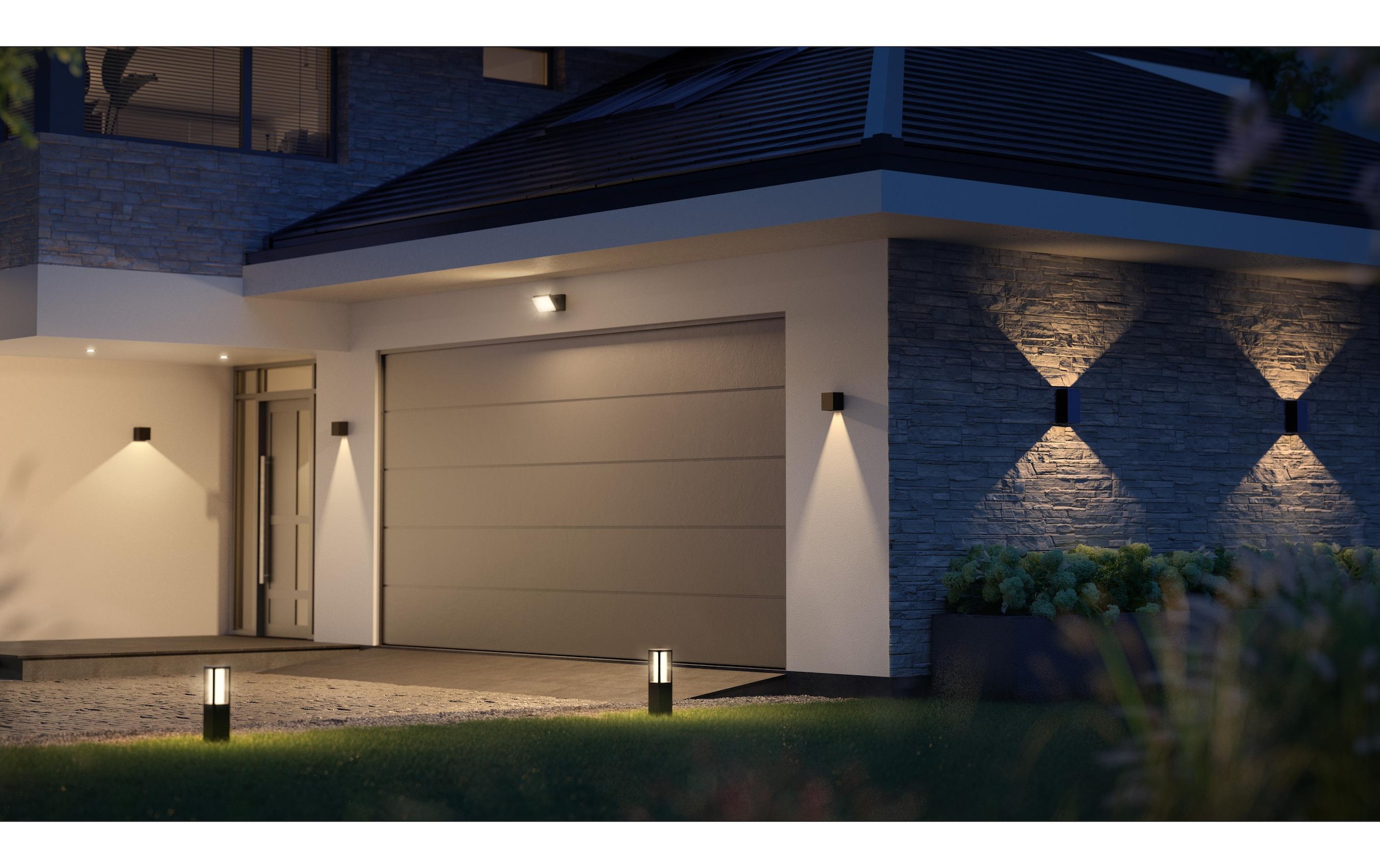 Philips Hue LED Deckenleuchte »White & Color Ambiance Outdoor Resonate Wandl. Schwarz«
