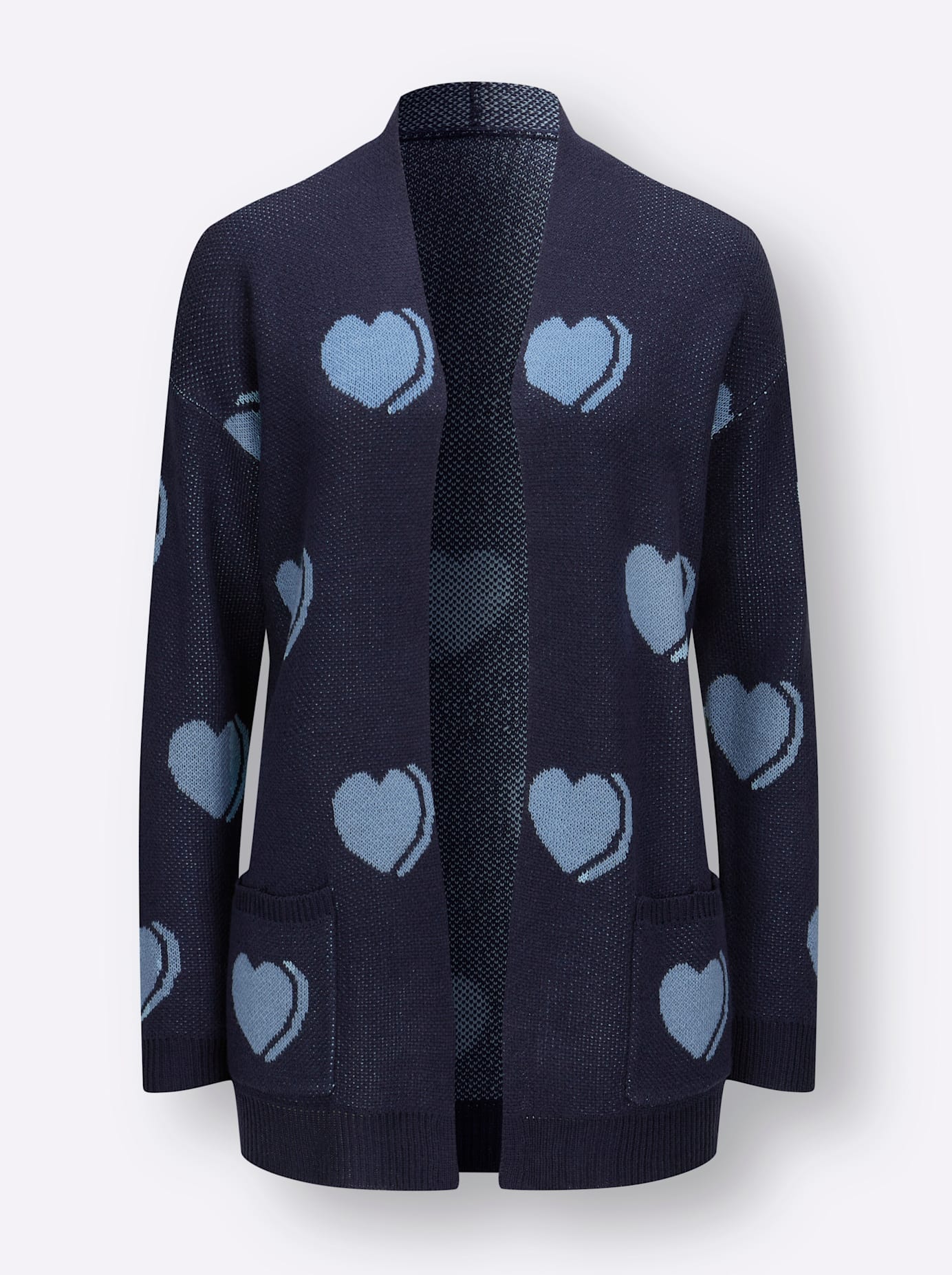 Classic Basics Jacquardstrickjacke