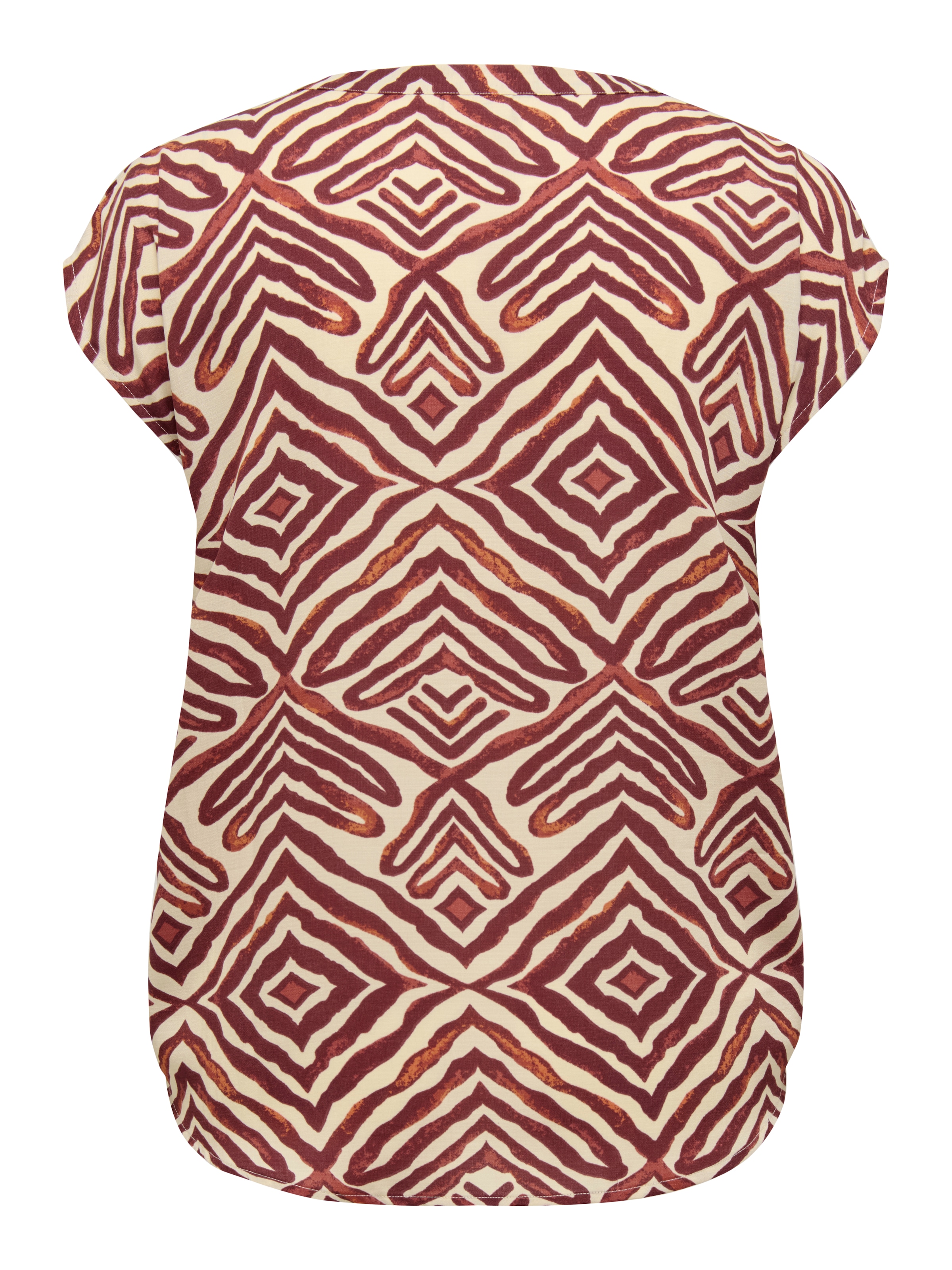 ONLY CARMAKOMA Kurzarmbluse »CARSHILLA SL SHIRT AOP VIS BS«