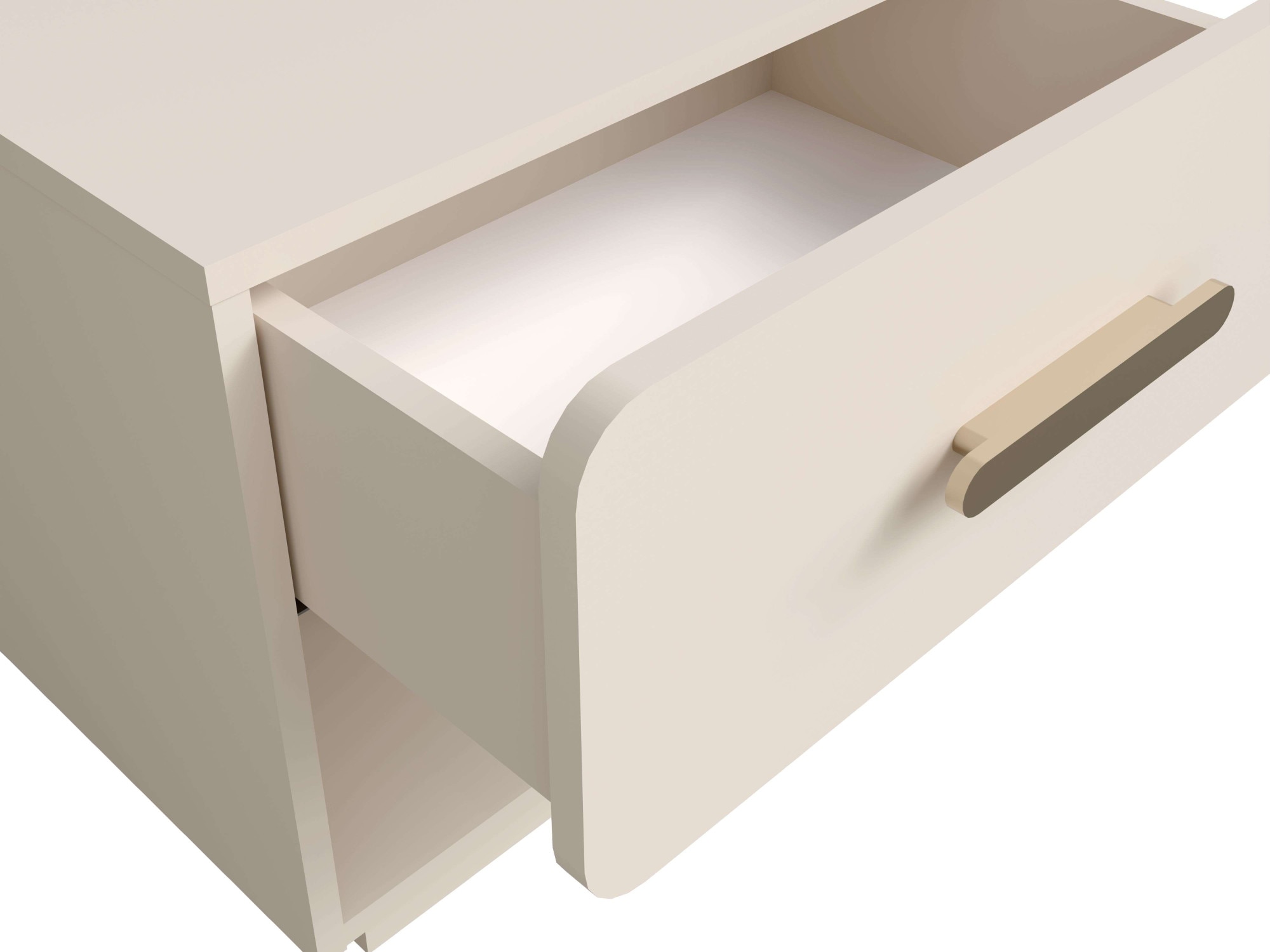 Home affaire Nachttisch »CLAREI 2er Set, Nachttischen mit 1 Schublade, Masse B/H/T: 53/48/44 cm«, (Set), Set, 2 St., mit goldfarbenenen Kunststoffgriffen, Masse B/T/H: 53/22/48 cm
