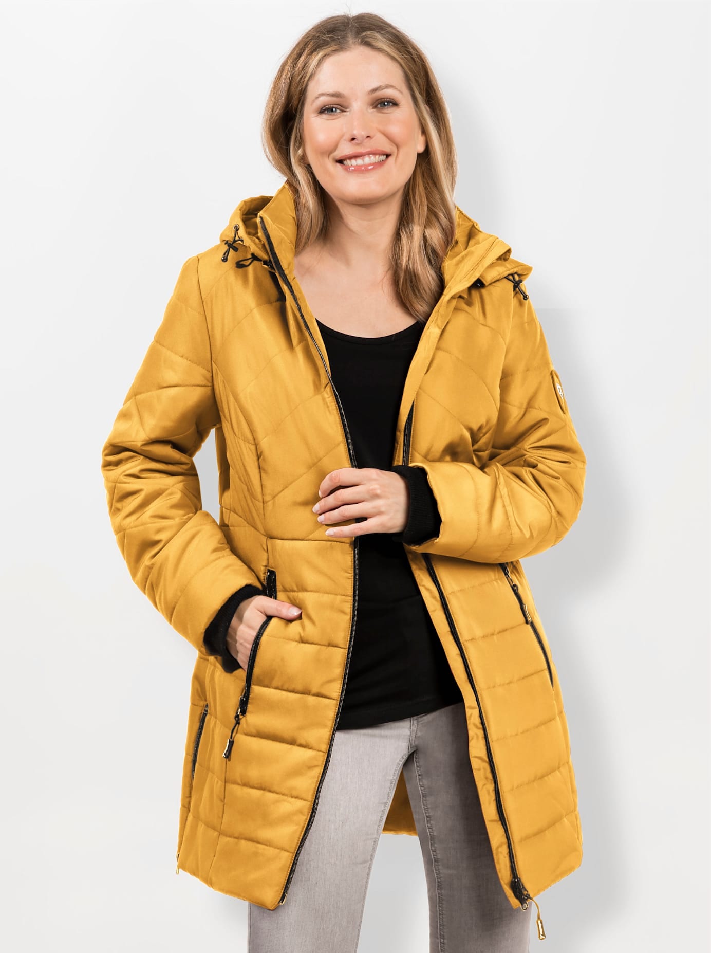 Casual Looks Steppjacke, mit Kapuze