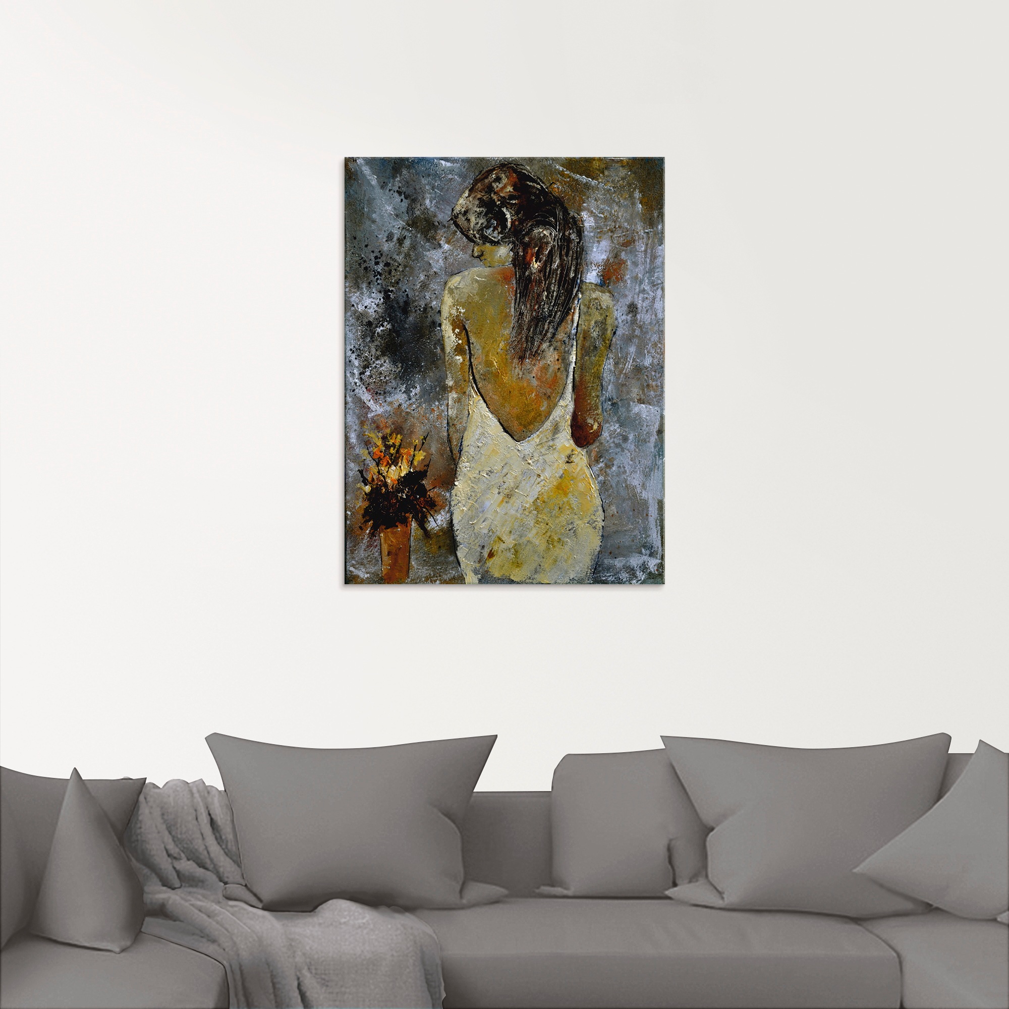 Artland Glasbild »Junge Frau«, Frau, (1 St.), in verschiedenen Grössen
