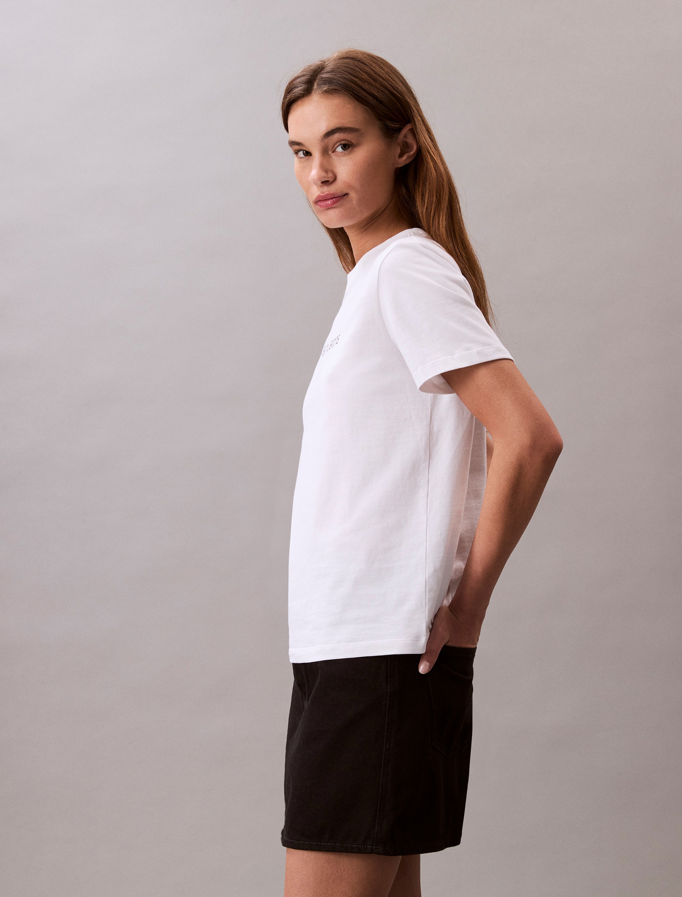 Calvin Klein Jeans T-Shirt »A- INST. LOGO CLASSIC TEE SS«, mit Logoschriftzug