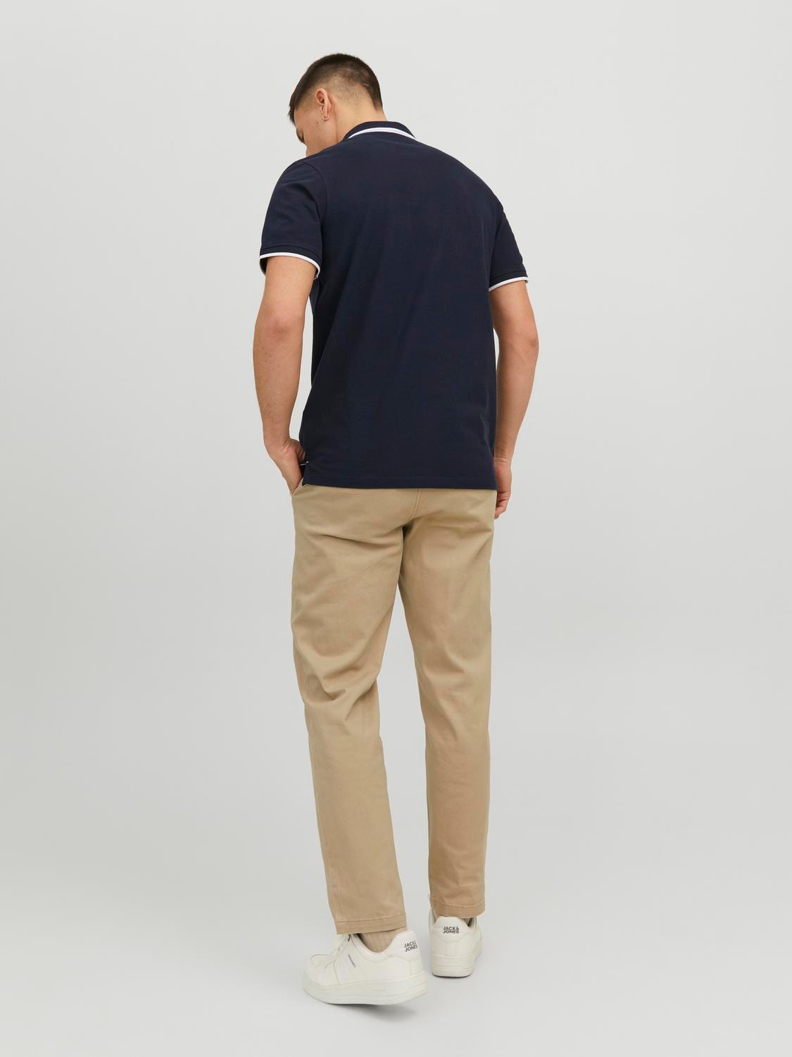 Jack & Jones Poloshirt »JJEPAULOS POLO SS NOOS«, mit Logo Stickerei