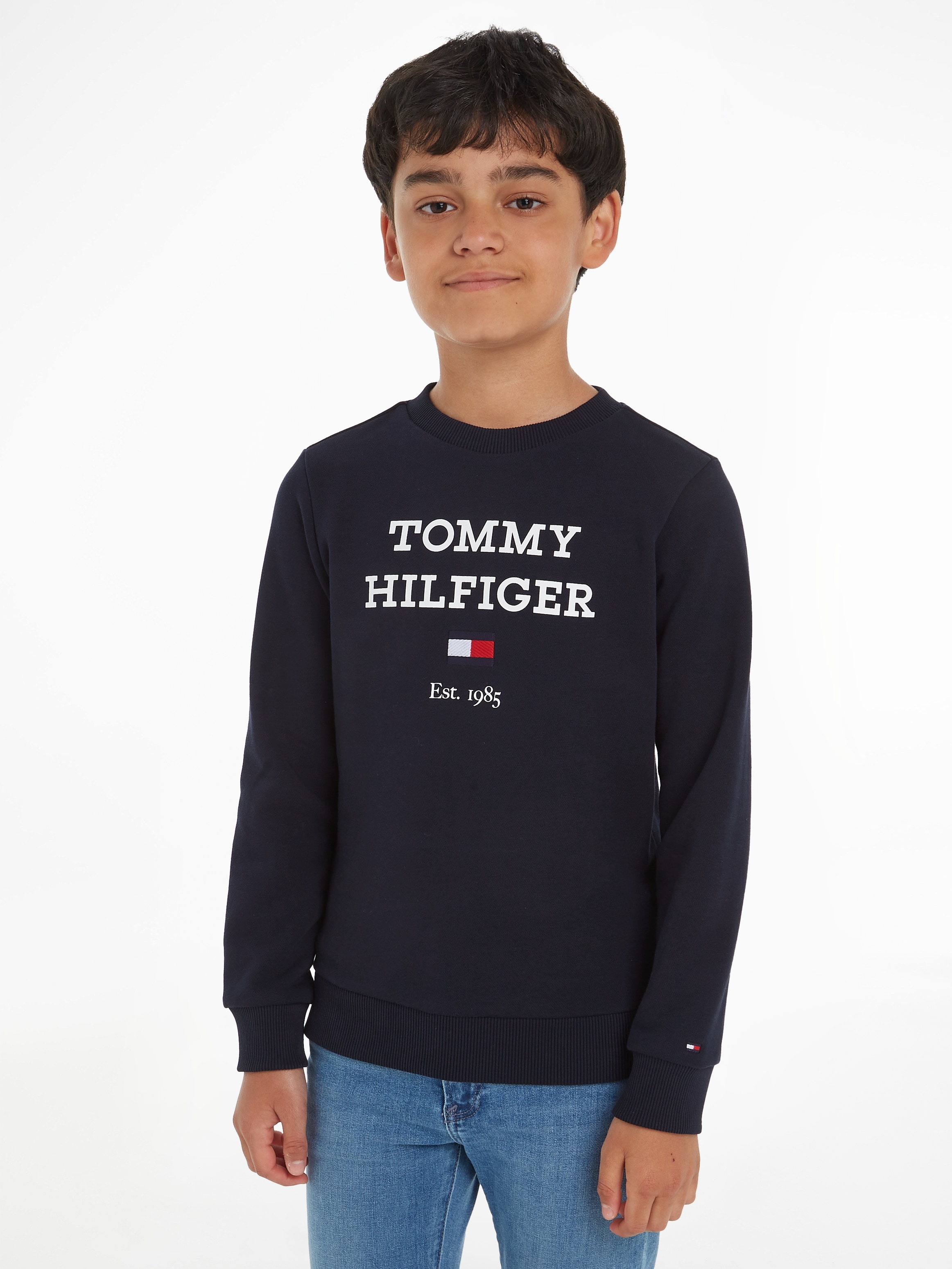 ordern Tommy LOGO Logo Sweatshirt Jelmoli-Versand | grossem mit ✵ Hilfiger SWEATSHIRT«, günstig »TH