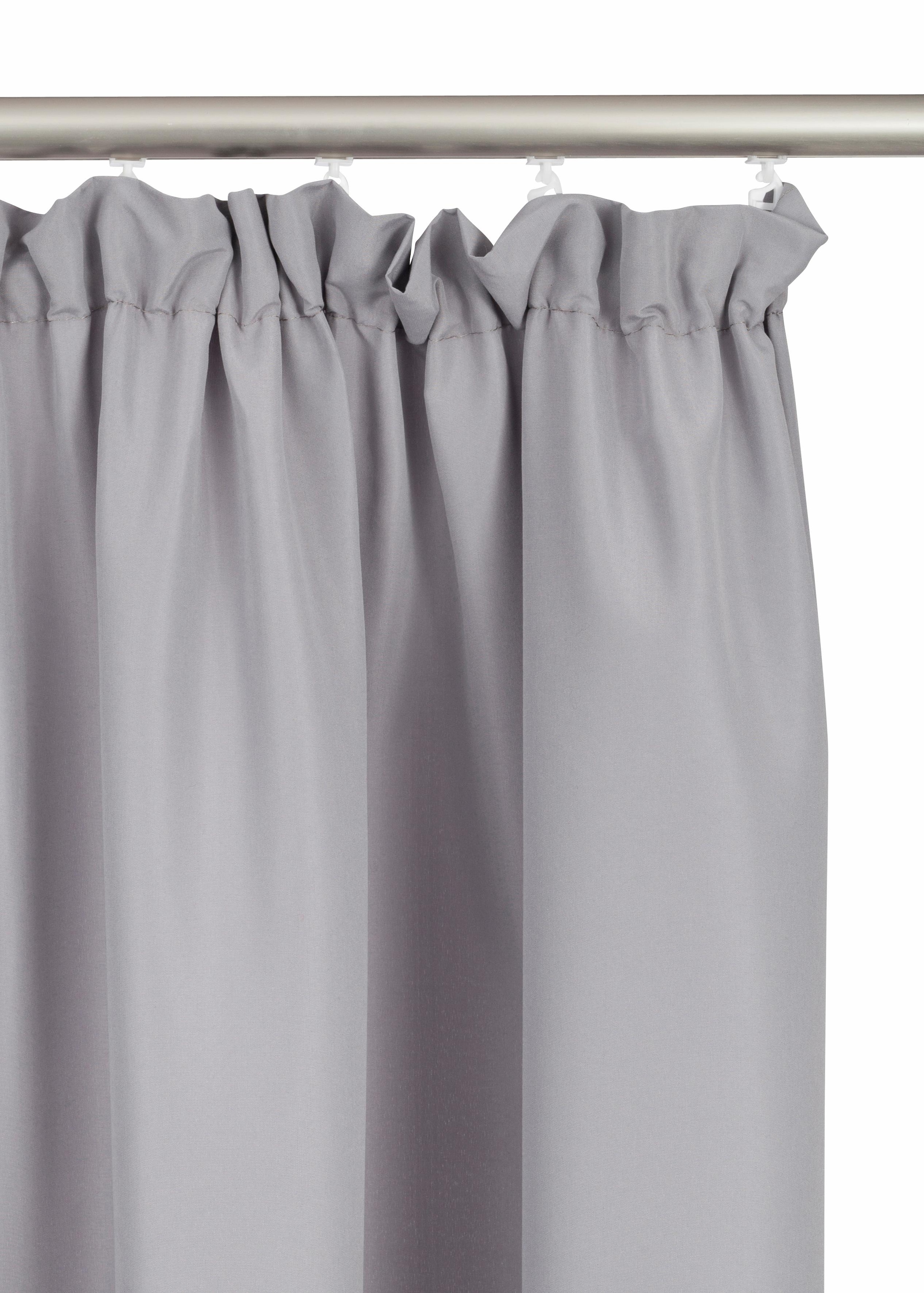 Bruno Banani Vorhang »Lagan«, (2 St.), 2-er Set, gewebt, Microfaser, versch. Grössen, einfarbig, Bestseller