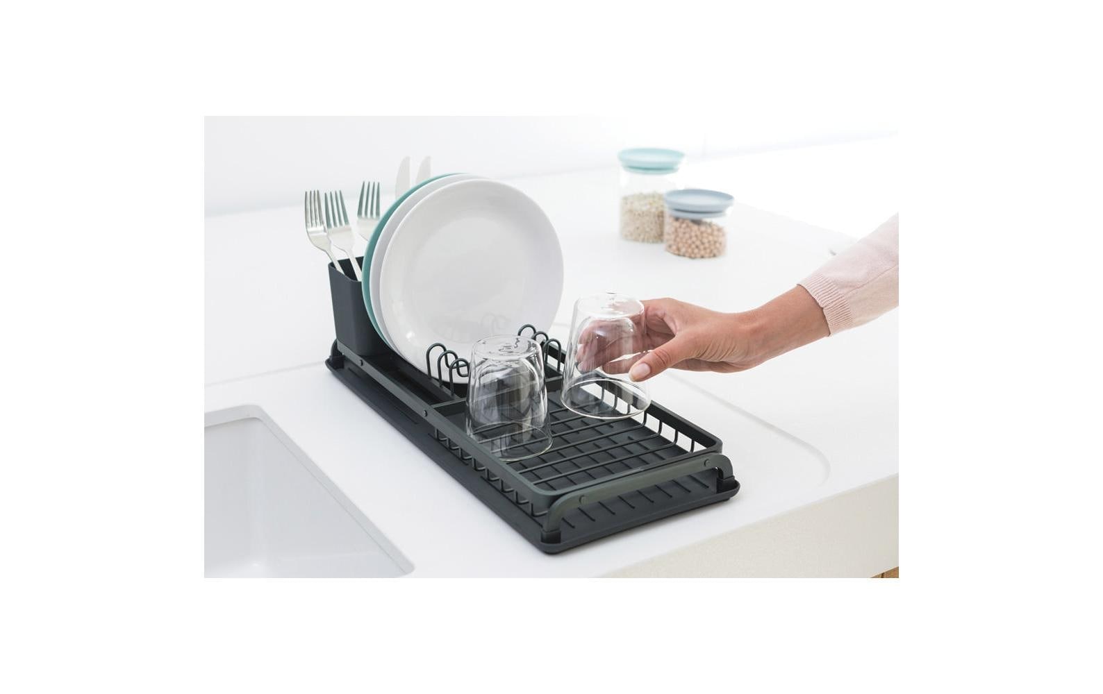 Brabantia Geschirrständer »Compact dark grey«