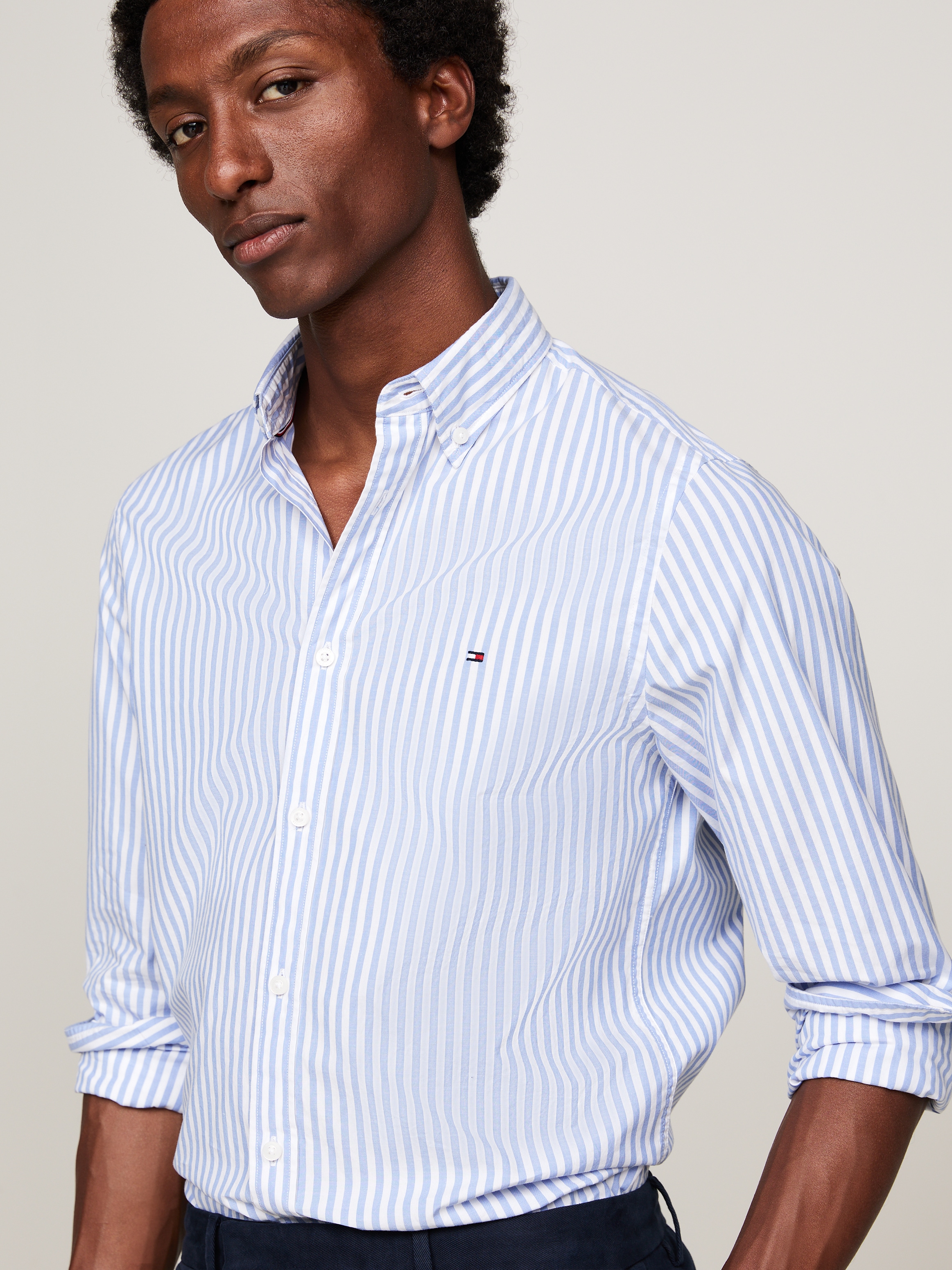 Tommy Hilfiger Businesshemd »CLASSIC POPLIN STRIPE SF SHIRT«