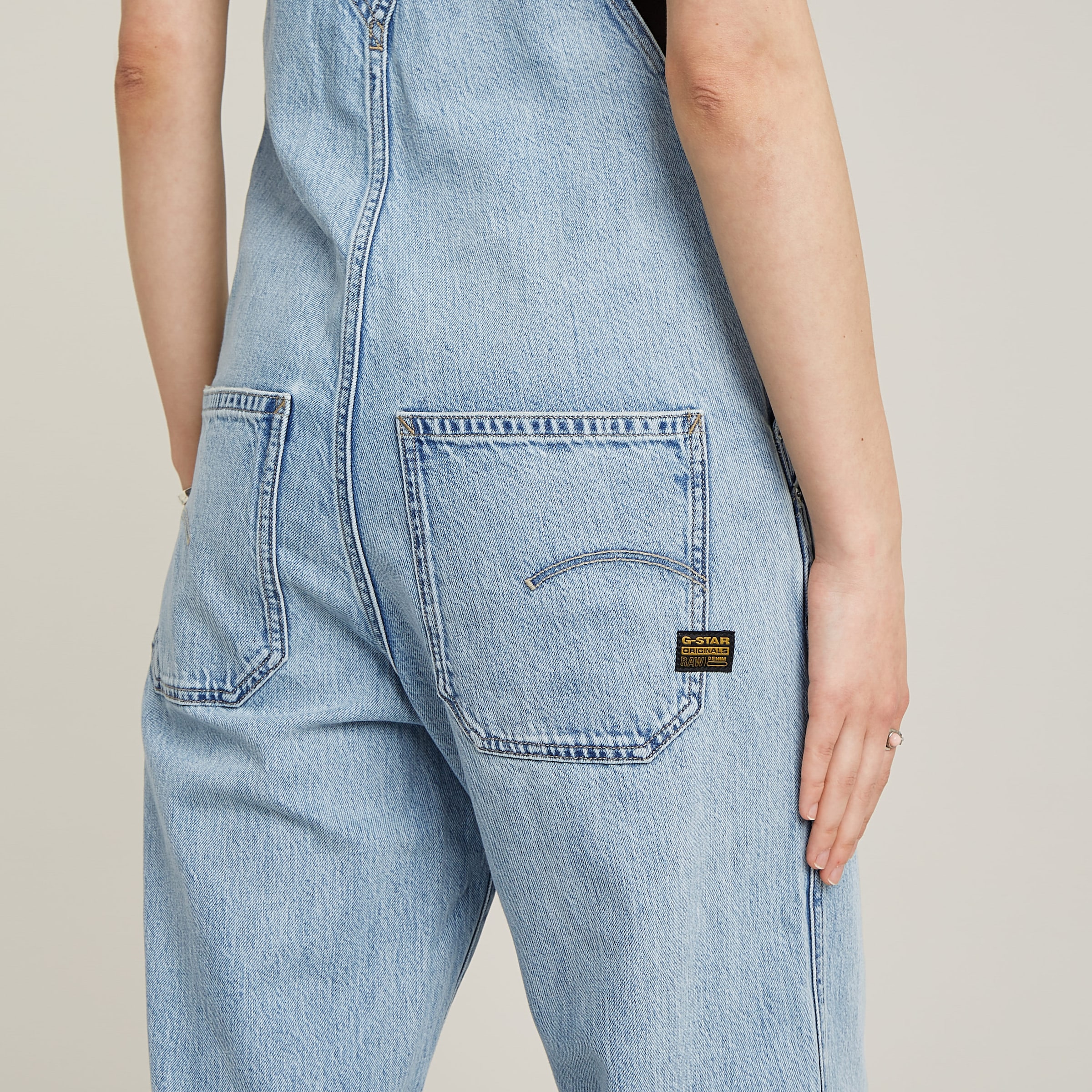 G-STAR Latzhose »Straight Leg Dungaree«, mit Knöpfen an den Seiten