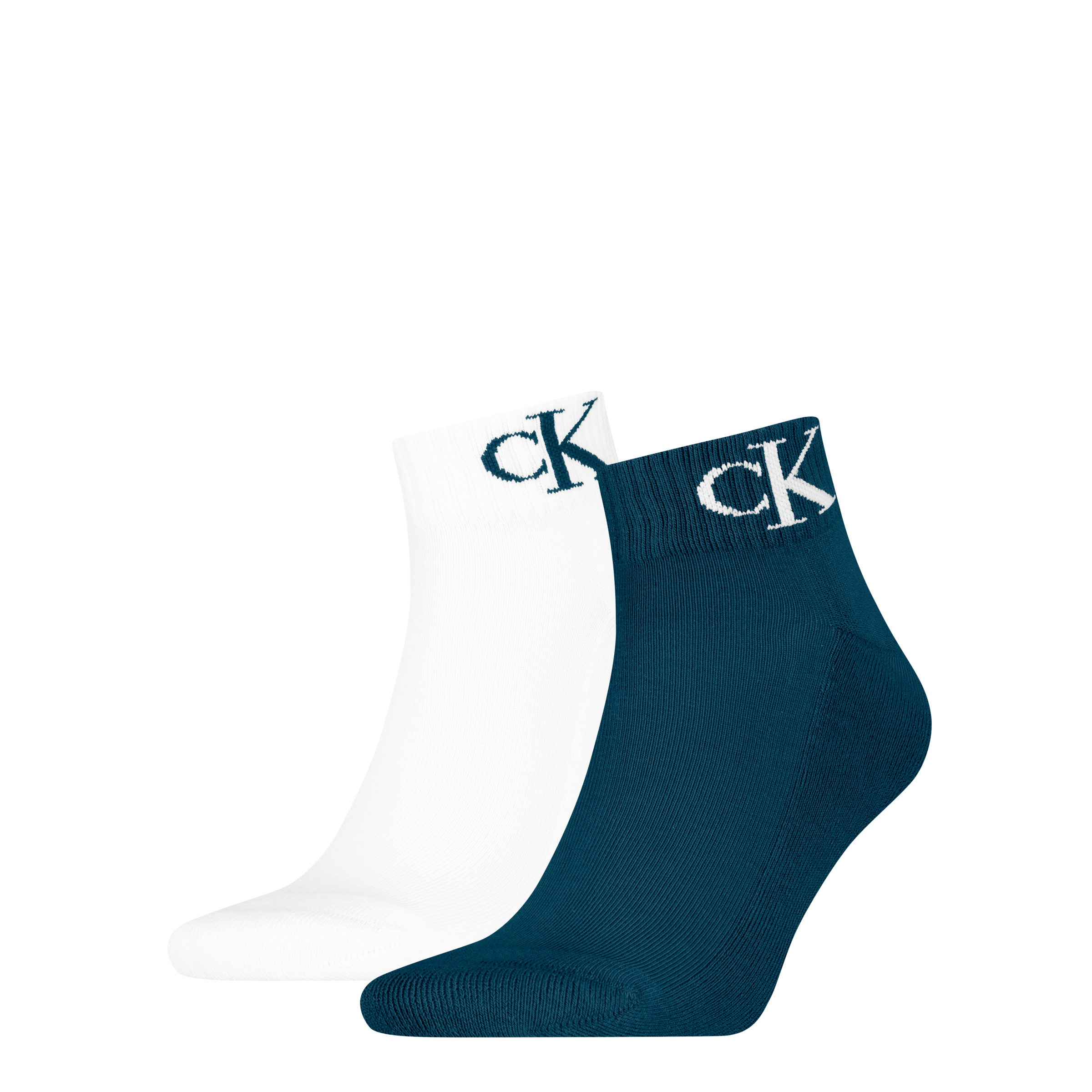 Calvin Klein Jeans Kurzsocken »CKJ MEN QUARTER MONOGRAM« 2 Paar, 2 Paar tlg. mit dezenter Logostickerei, komfortable Frotteesohle