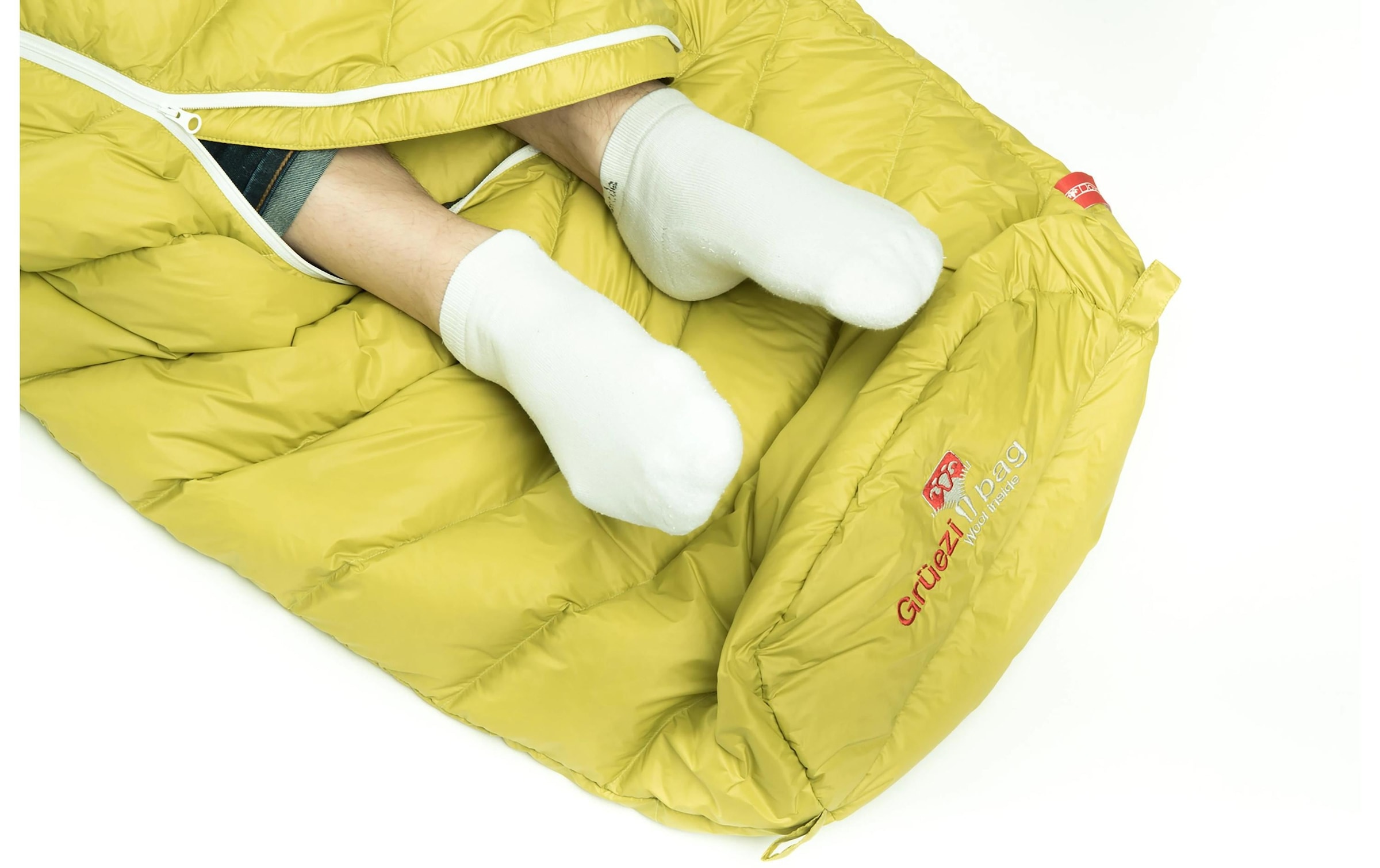 Grüezi bag Schlafsack »Biopod DownWool Extreme Light 185 Warm Olive«