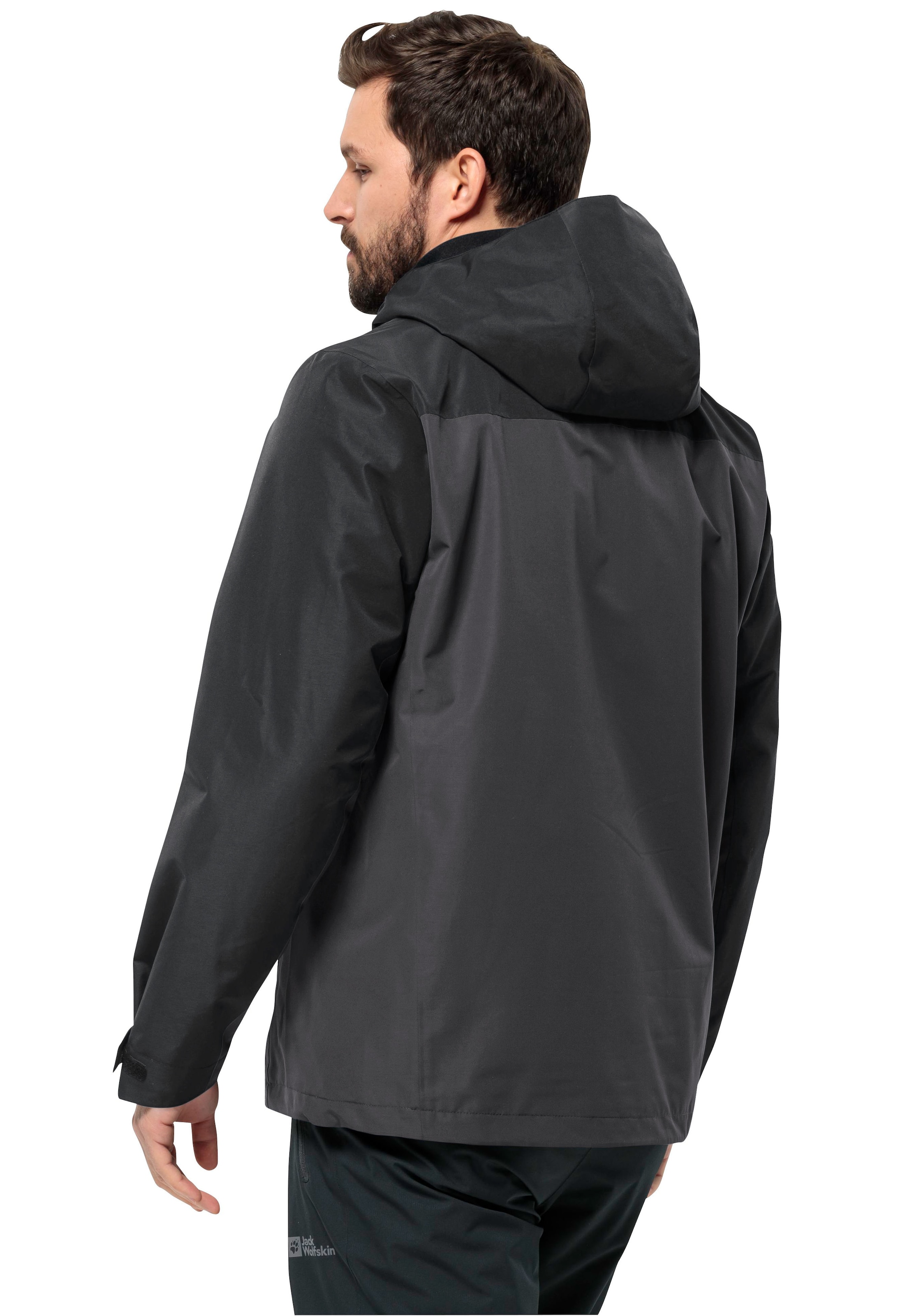 Jack Wolfskin 3-in-1-Funktionsjacke »TAUBENBERG 3IN1 JKT M«, mit Kapuze, Wasserabweisenden Reissverschlüssen, Wasserdicht, Atmungsaktiv