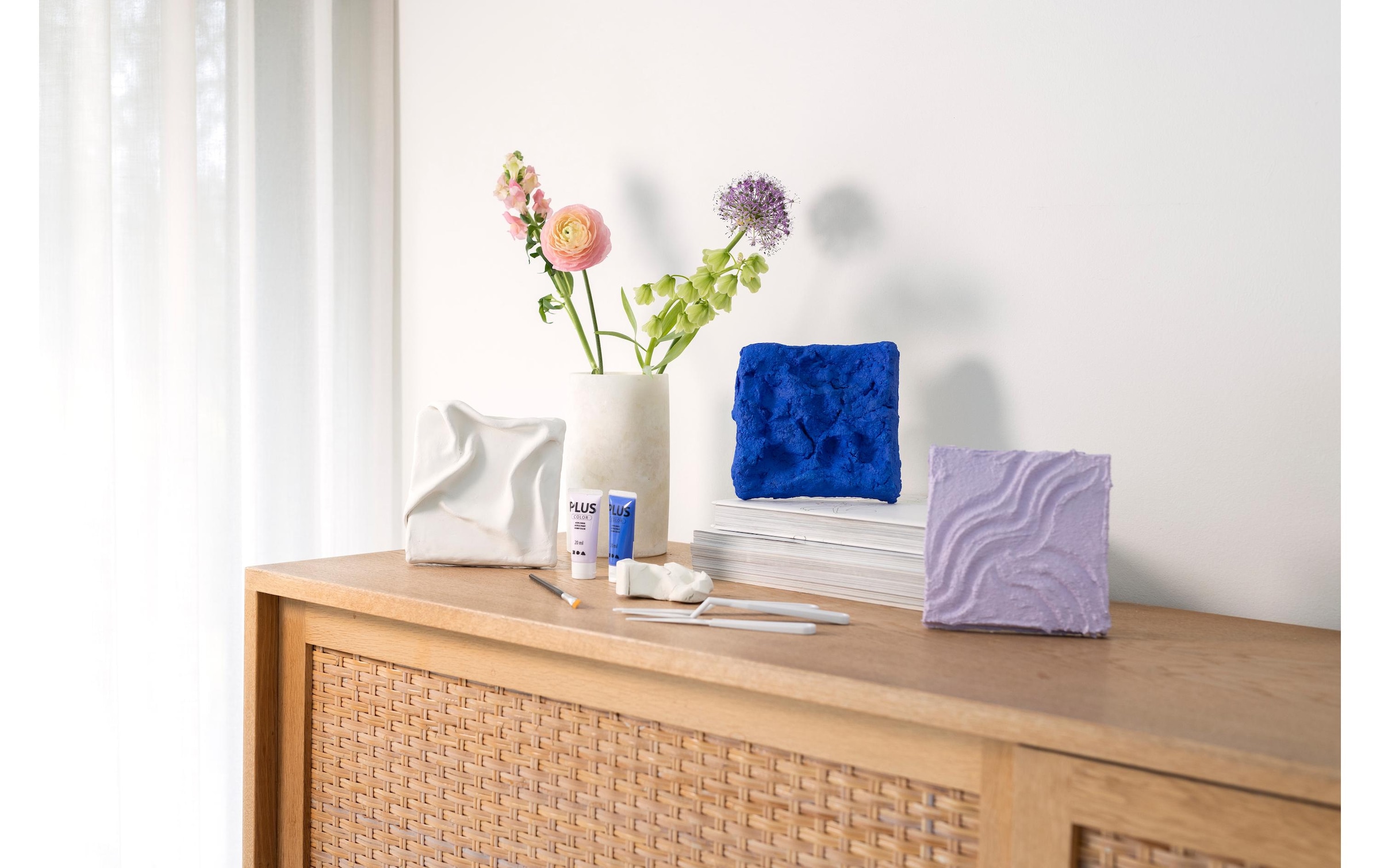creativ company Kreativset »Wandschmuck Blau/Violett«