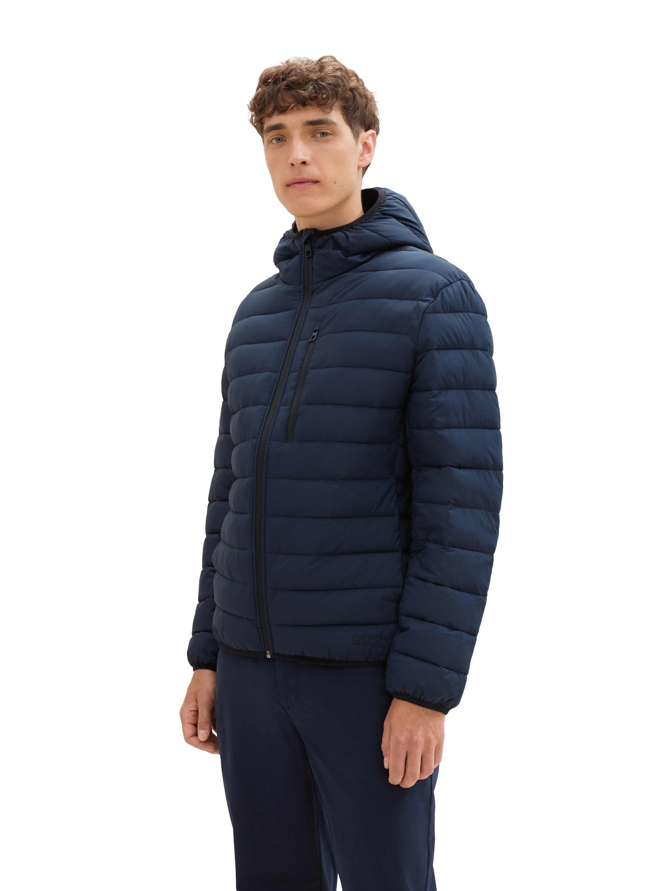 TOM TAILOR Denim Steppjacke, mit Kapuze, mit Kapuze