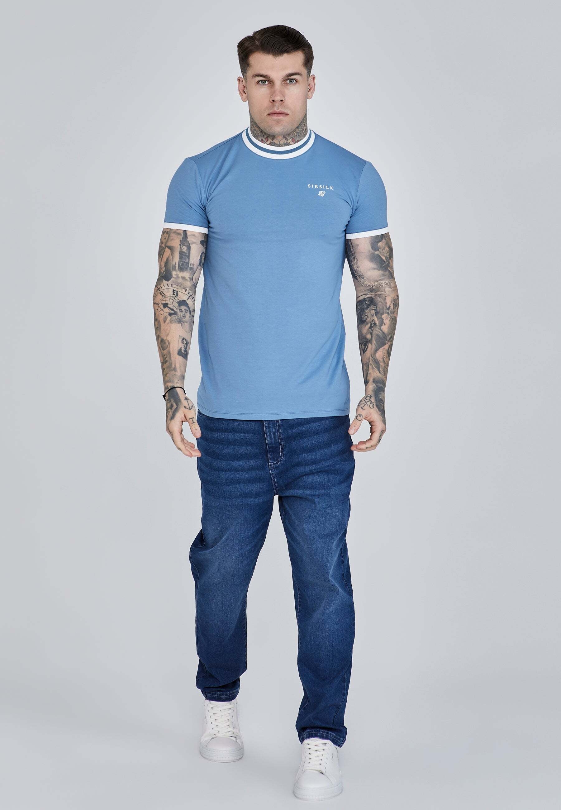 Siksilk T-Shirt »Siksilk T-Shirt Ringer T-Shirt«