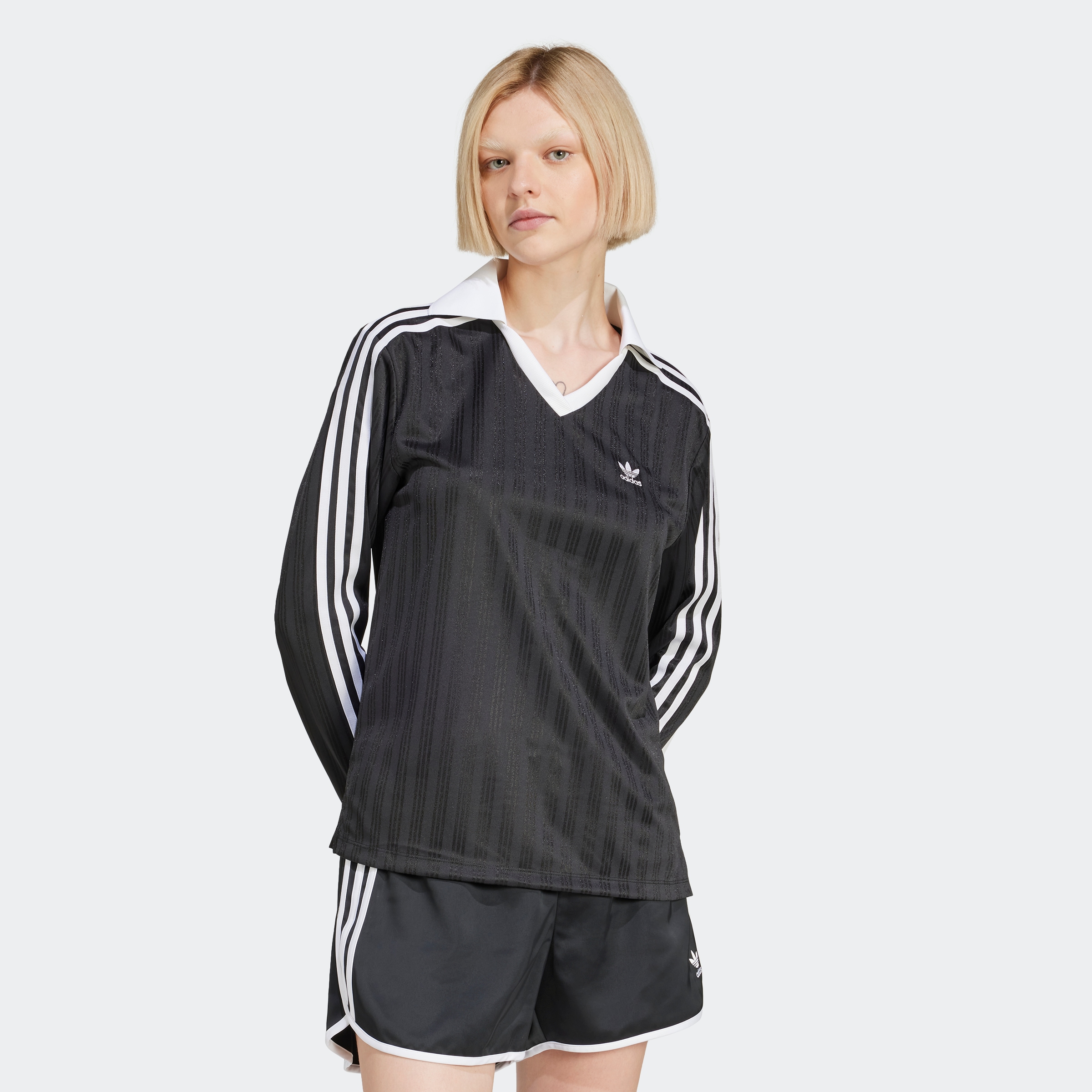 adidas Originals Poloshirt »V-NECK LS TEE«