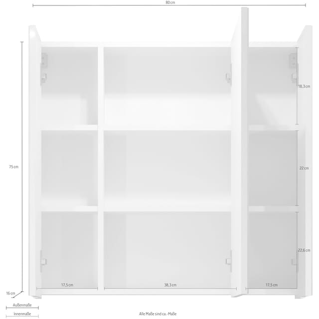 ❤ trendteam Spiegelschrank »Devon«, Badmöbel, Breite 80 cm entdecken im  Jelmoli-Online Shop